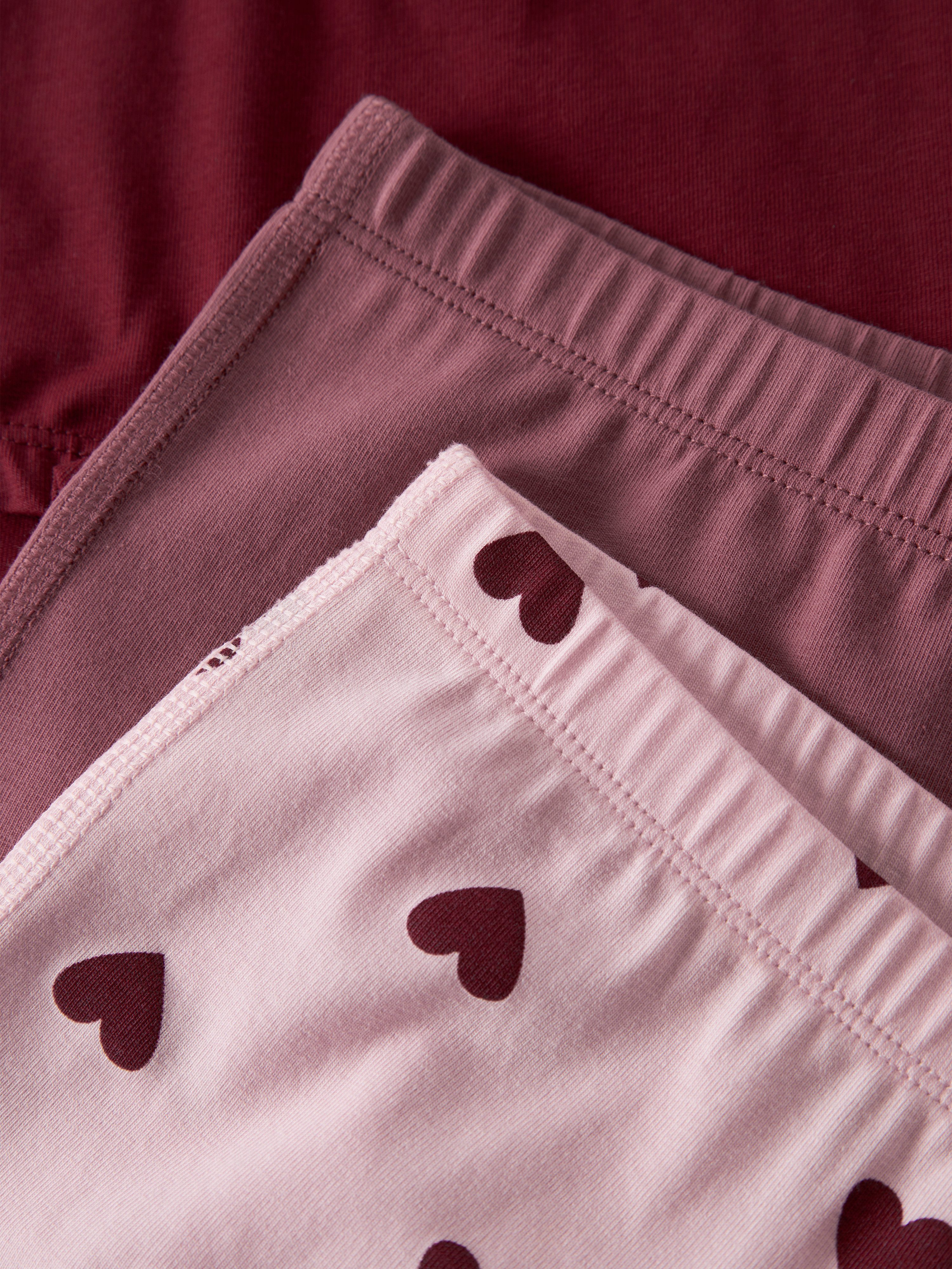 Name It Hipster NMFTIGHTS 3P CUTIE HEART NOOS (Packung, 3-St) Baumwollmischung, uni und bedruckt im Set – Bild 5 von 5