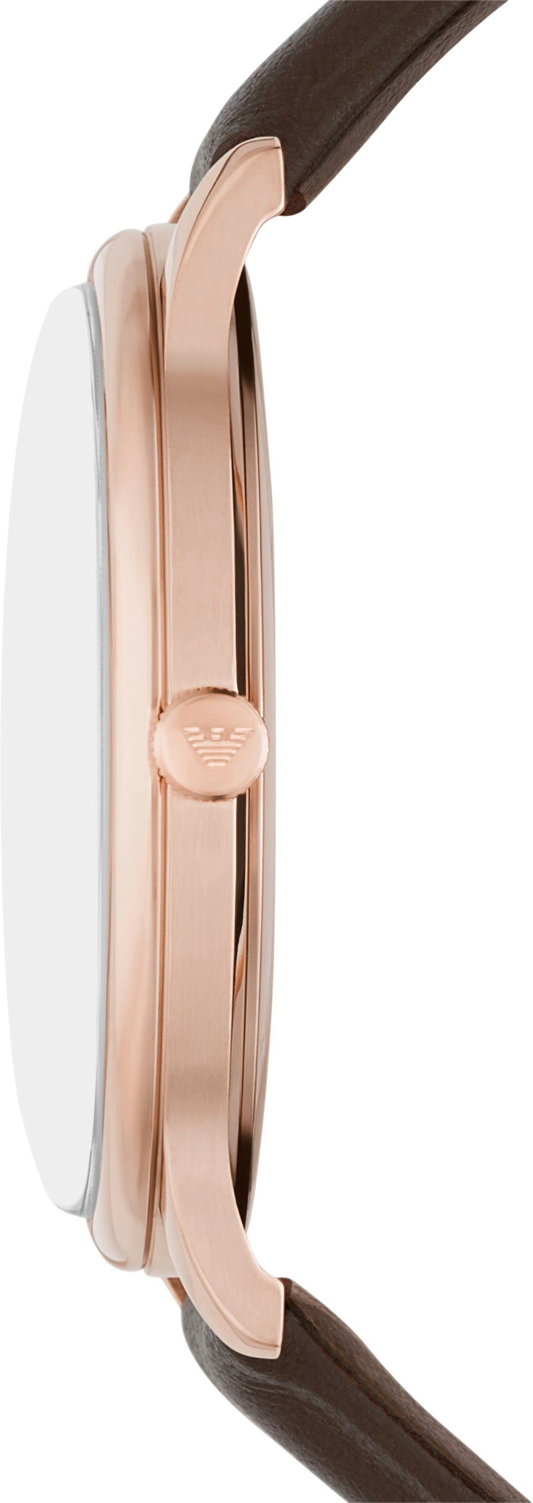 Emporio Armani Quarzuhr AR11572, Armbanduhr, Herrenuhr, Datum, analog, Lede günstig online kaufen