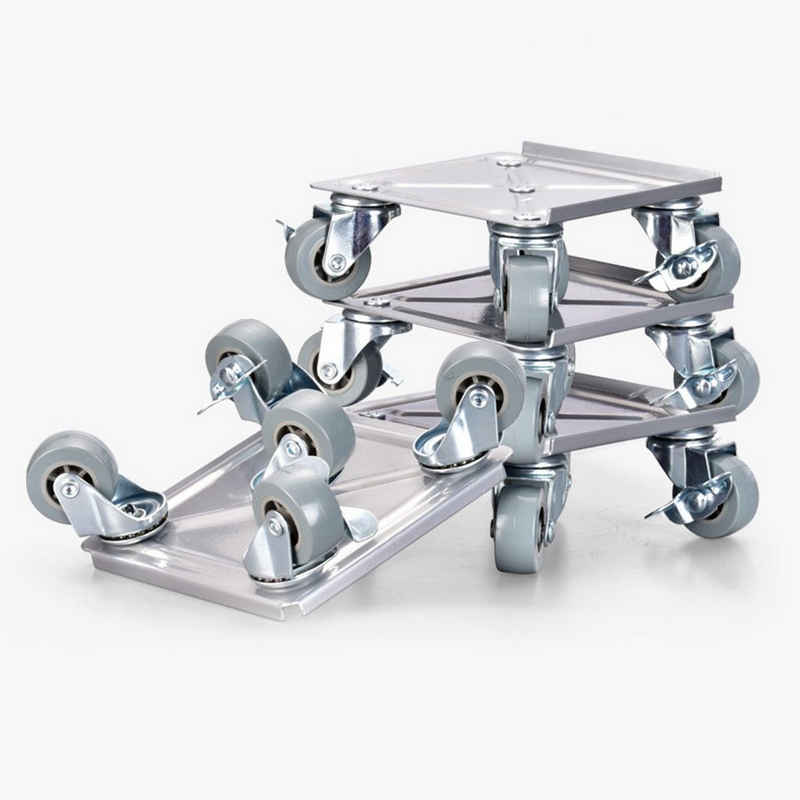 DOPWii Untergestell Stabiler Möbelsockel mit 4 x 360° drehbaren Rollen, Tragkraft bis 3000 kg