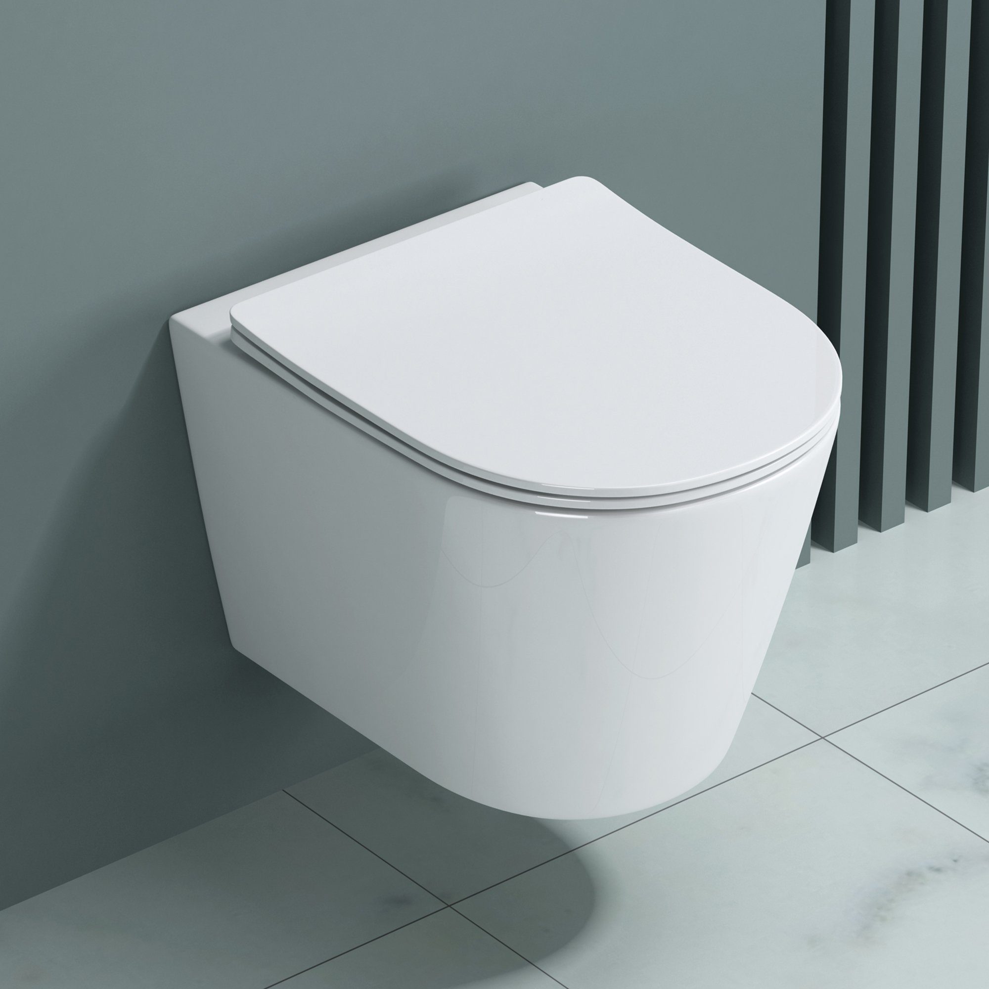 doporro Tiefspül-WC Hänge WC Spülrandlos Wand-WC günstig online kaufen