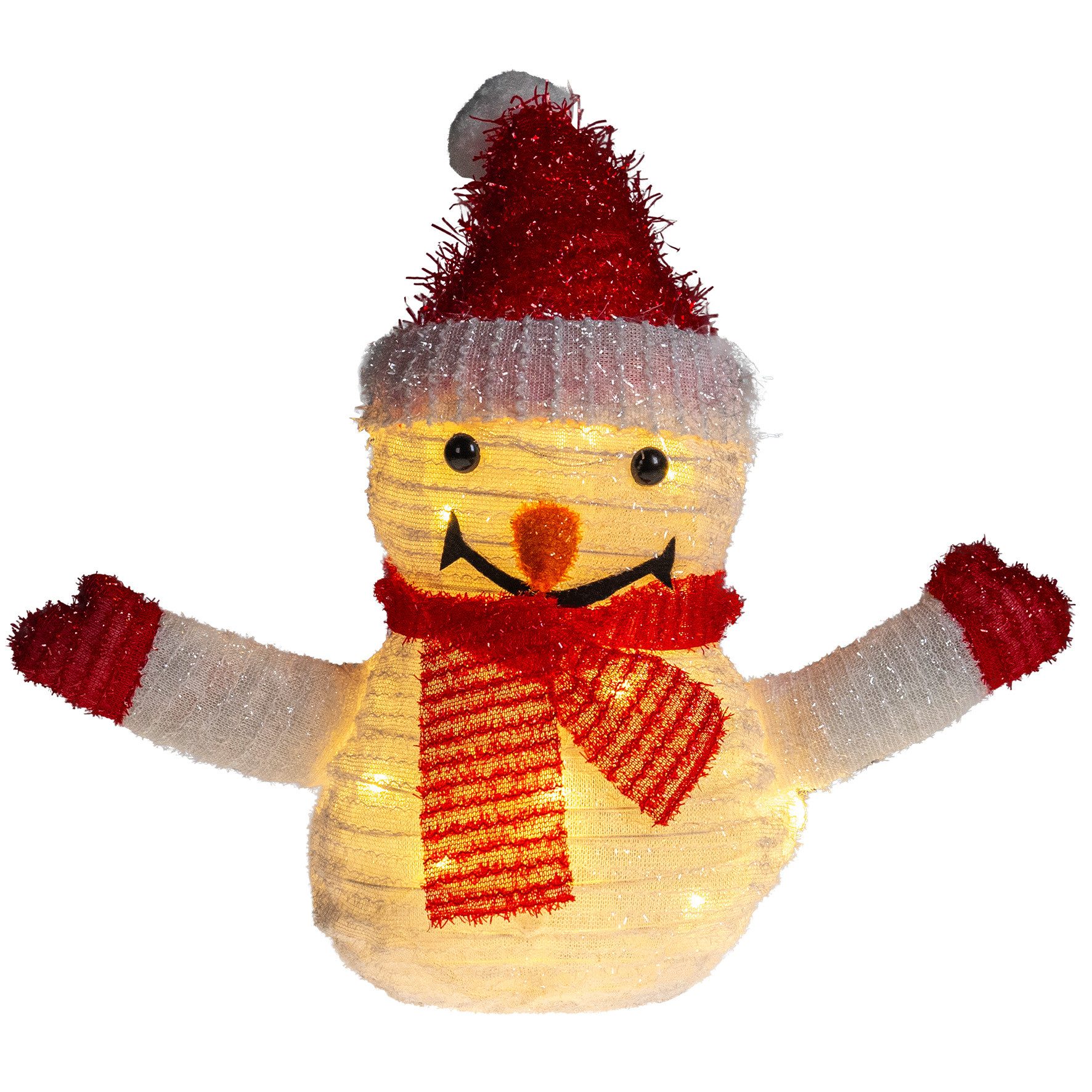 IC Winterworld Weihnachtsfigur Pop-Up Weihnachtsfigur LED, 25 cm, 10 LEDs, Timer, batteriebetrieben, Innen & Außen IP44, Weihnachtsdeko beleuchtet