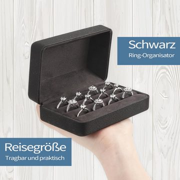 MAGICSHE Schmuckkasten Schmuckorganizer für Ringe, Aufbewahrungssystem für Schmuck