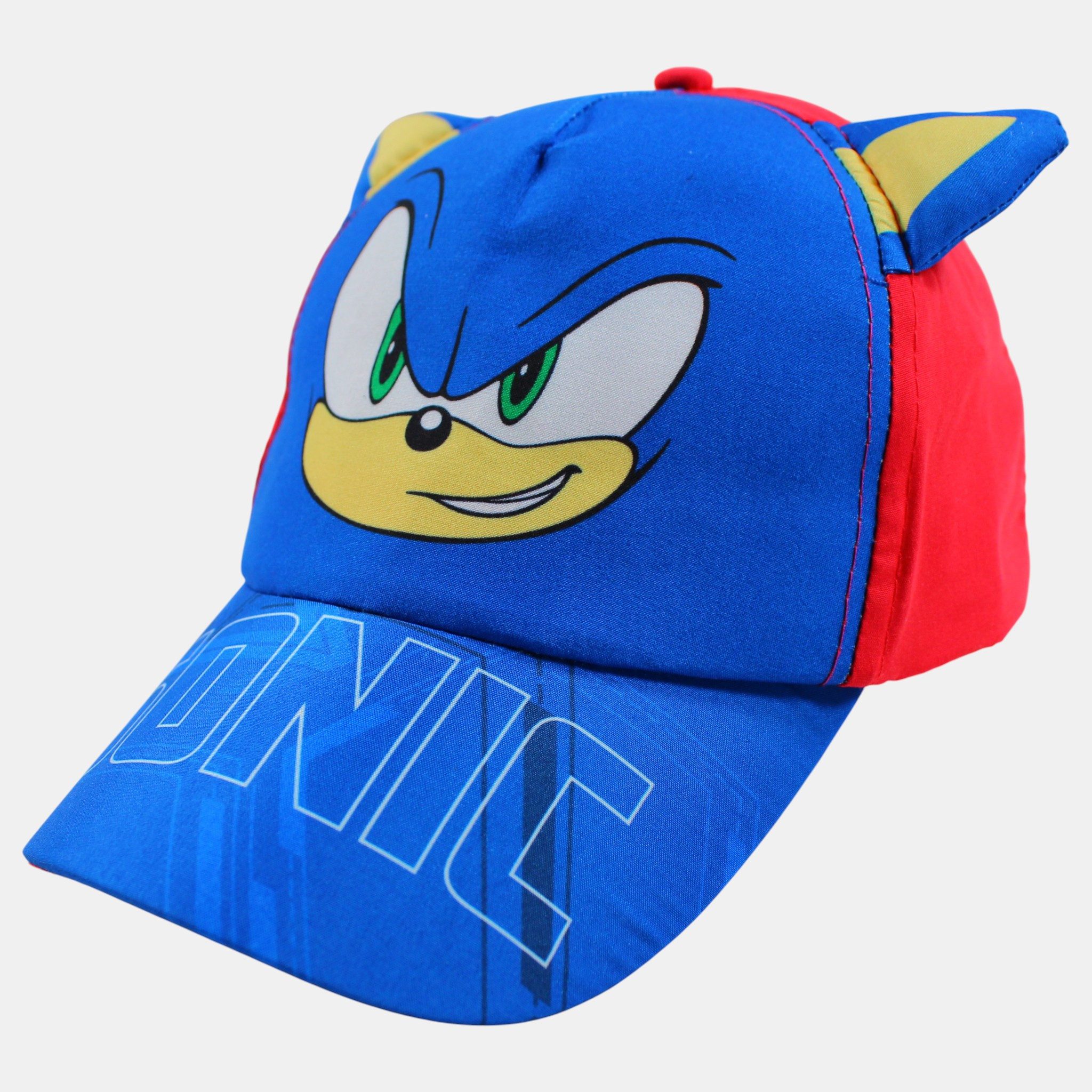 Sonic SEGA Fitted Cap SONIC the Hedgehog Cap Kinder Schirmmütze Cappy Kita, Schule Sonic Basecap