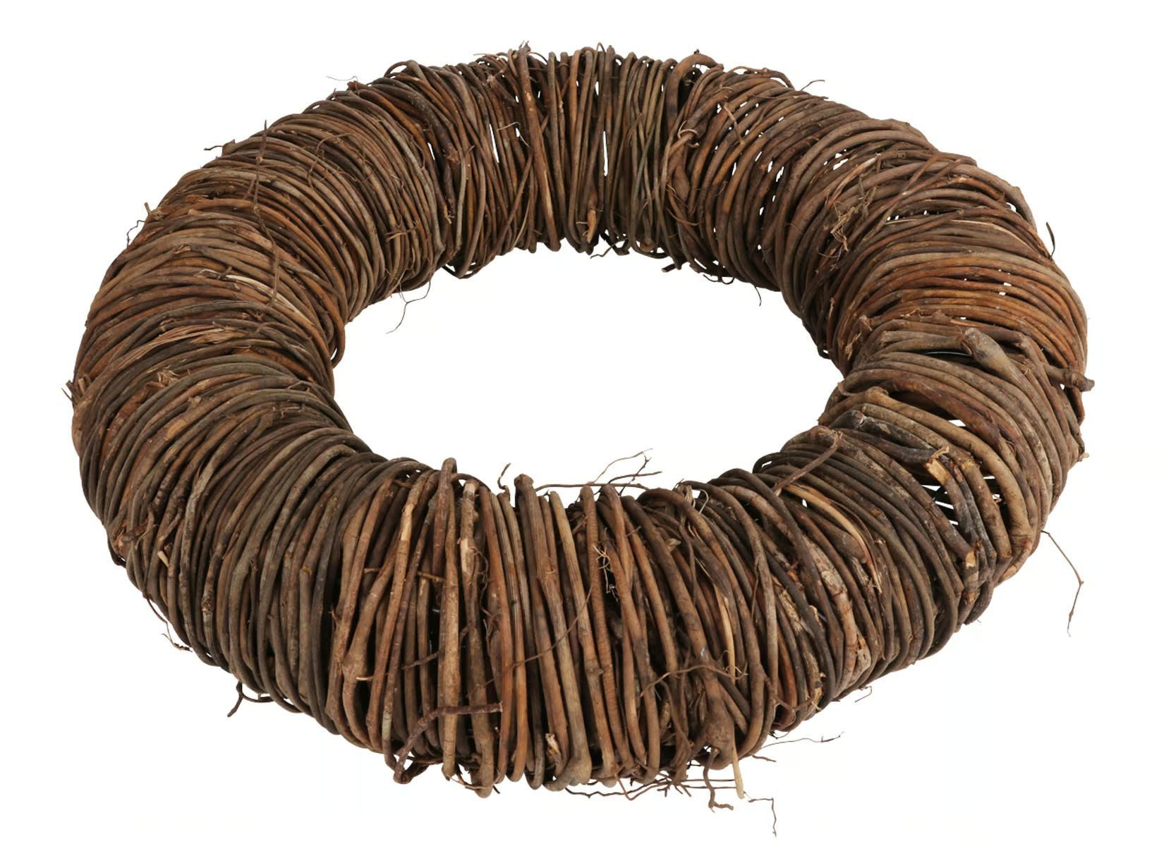 Bastelkranz XXL-Weidenkranz Türkranz Tisch-Deko geflochten 45 cm
