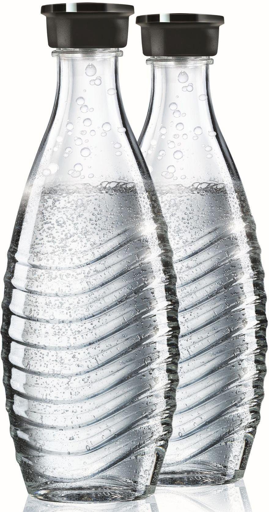 SodaStream Wassersprudler Flasche, (Set, 2-tlg), passend für die SodaStream Modelle Crystal und Penguin