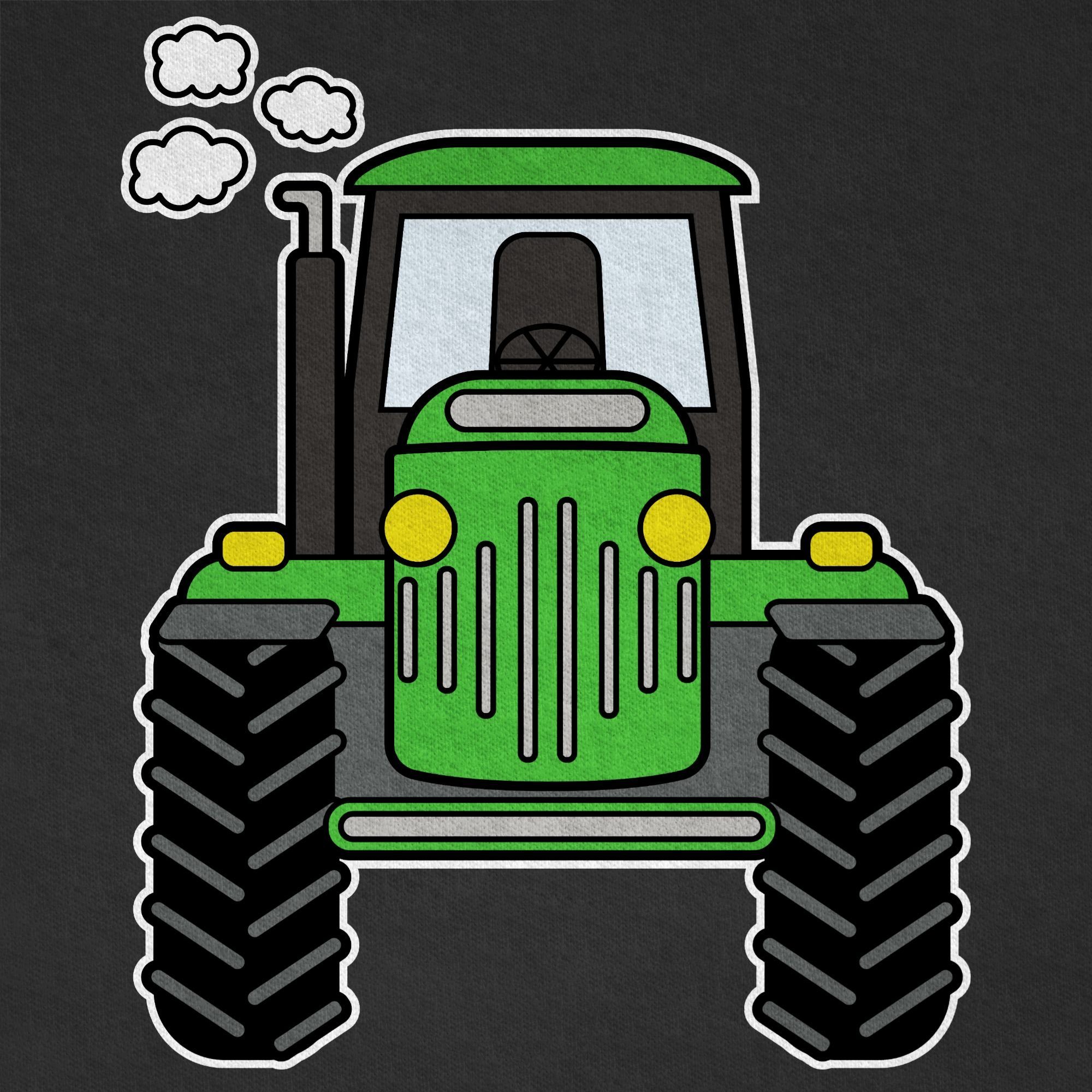 Shirtracer T-Shirt Traktor Front Traktor 3 Schwarz