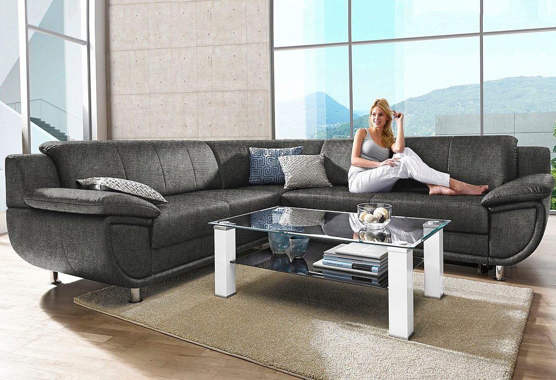 TRENDMANUFAKTUR Ecksofa Rondo wahlweise mit Schlaffunktion, günstig online kaufen