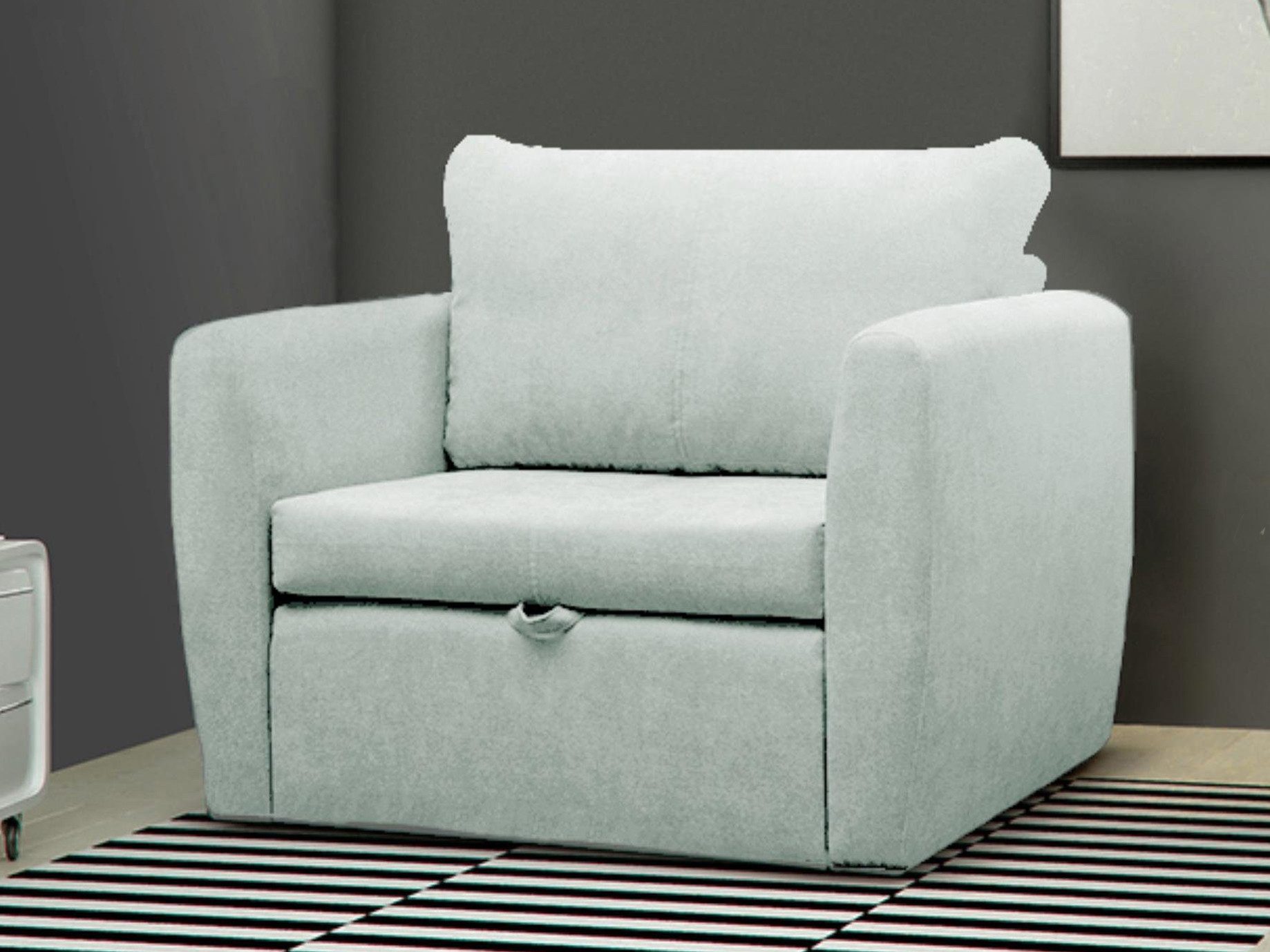 Beautysofa Relaxsessel Kamel (Modern 1-Sitzer Sofa, Wohnzimmersessel), mit Schlaffunktion