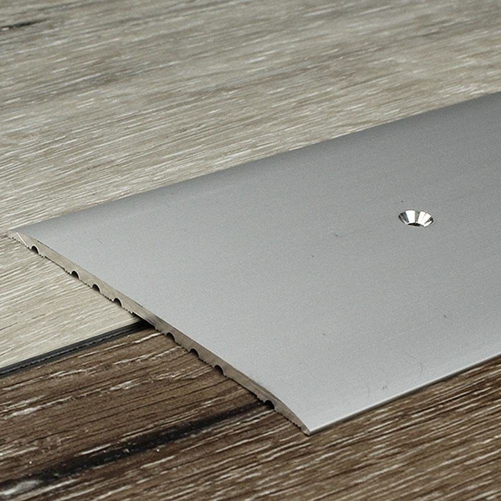 PROVISTON Übergangsprofil Aluminium, 80 x 3.5 x 1000 mm, Silber, Übergangsschiene Bodenprofil