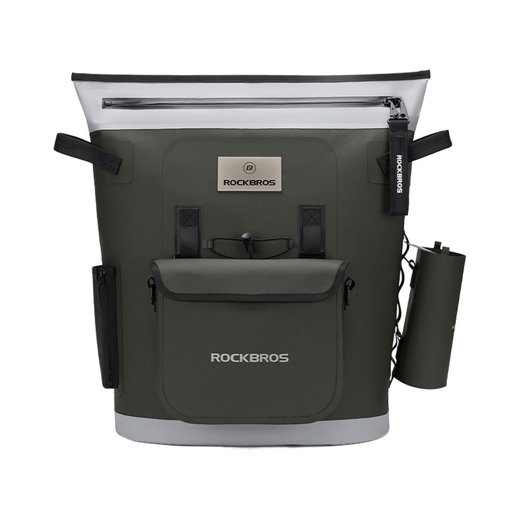 ROCKBROS Kühltasche Kühlrucksack Kühltasche, Kühlung bis 68 h, wasserdicht, Flaschenhalter