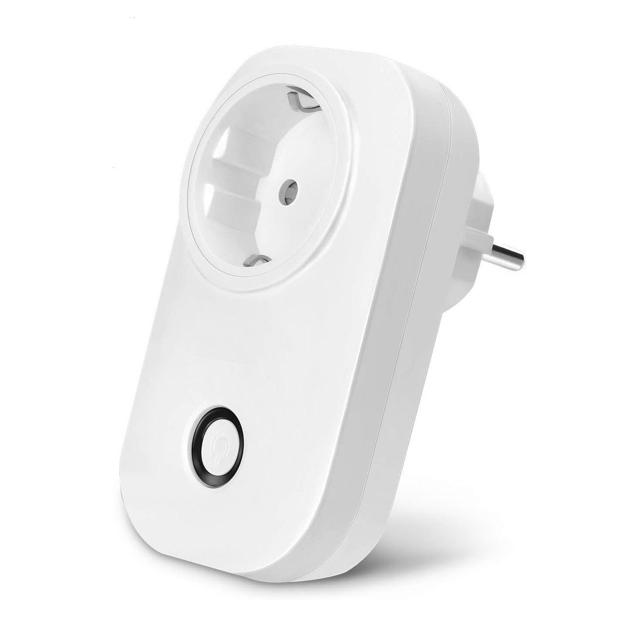 Bolwins Funksteckdose A18C Intelligent Steckdose WiFi Smart Steckdose Schalter App Steuerung, max. 3680 W, Einzelsteckdose, 1-St., WLAN Smart Plug, mit Sprachsteuerung, Alexa kompatibel, EU-Stecker, WLAN-fähig, Sprachsteuerung, App-Steuerung, Überlastschutz