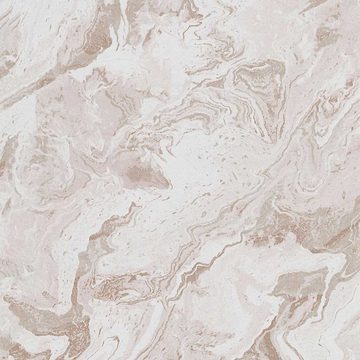 Erismann Vliestapete Stein Optik Marmor Rosa Weiß Kupfer Metallic 10318-13 Evolution