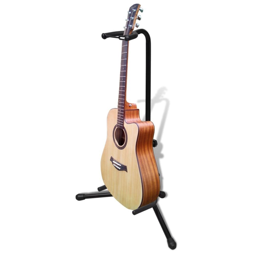 DOTMALL vidaXL Einstellbare Faltbar Instrument-Rack Akustikgitarre Einzelgitarrenständer