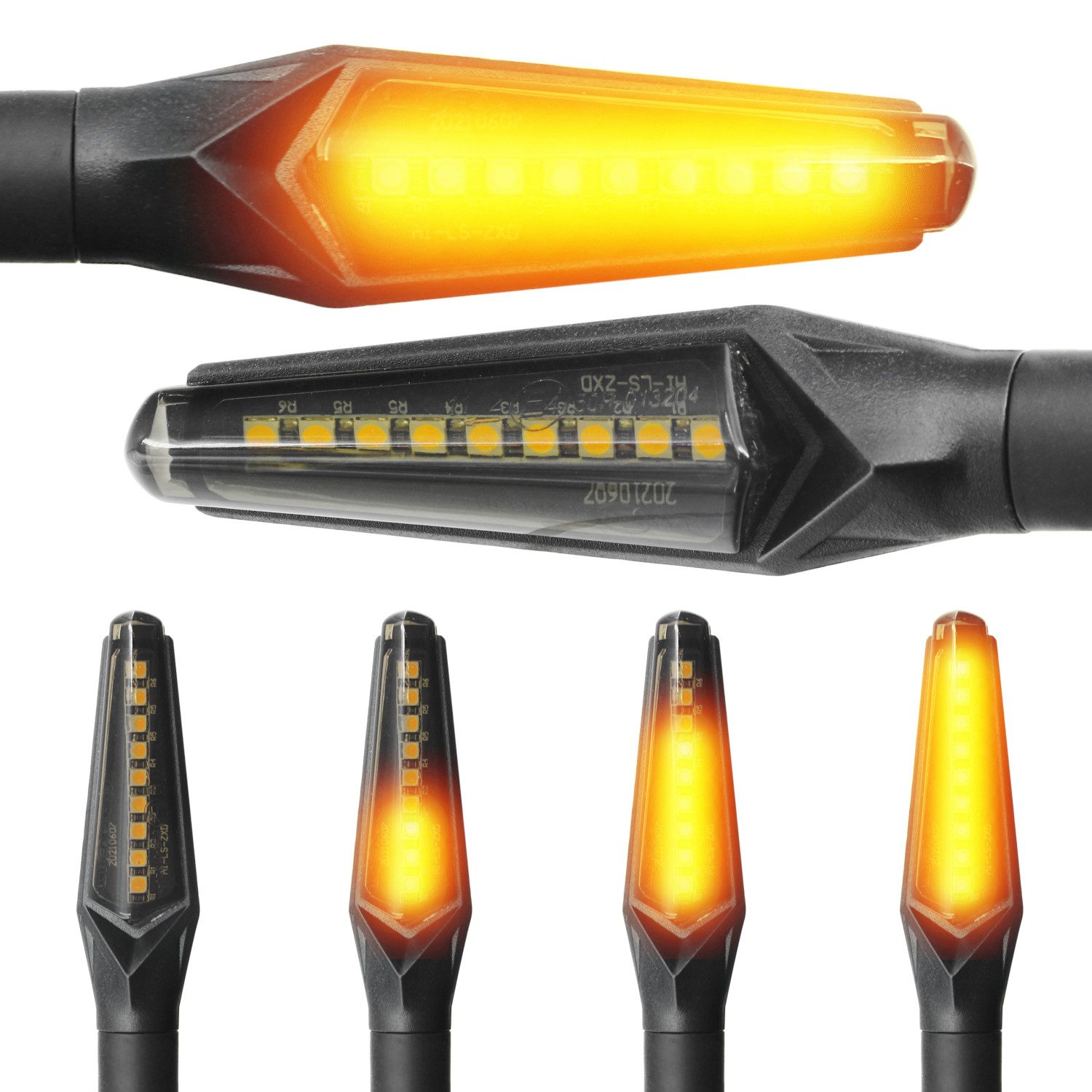 Blinker LED (SMD) Blinker Set, E-Zeichen, Lauflicht-Effekt, AD109, M8