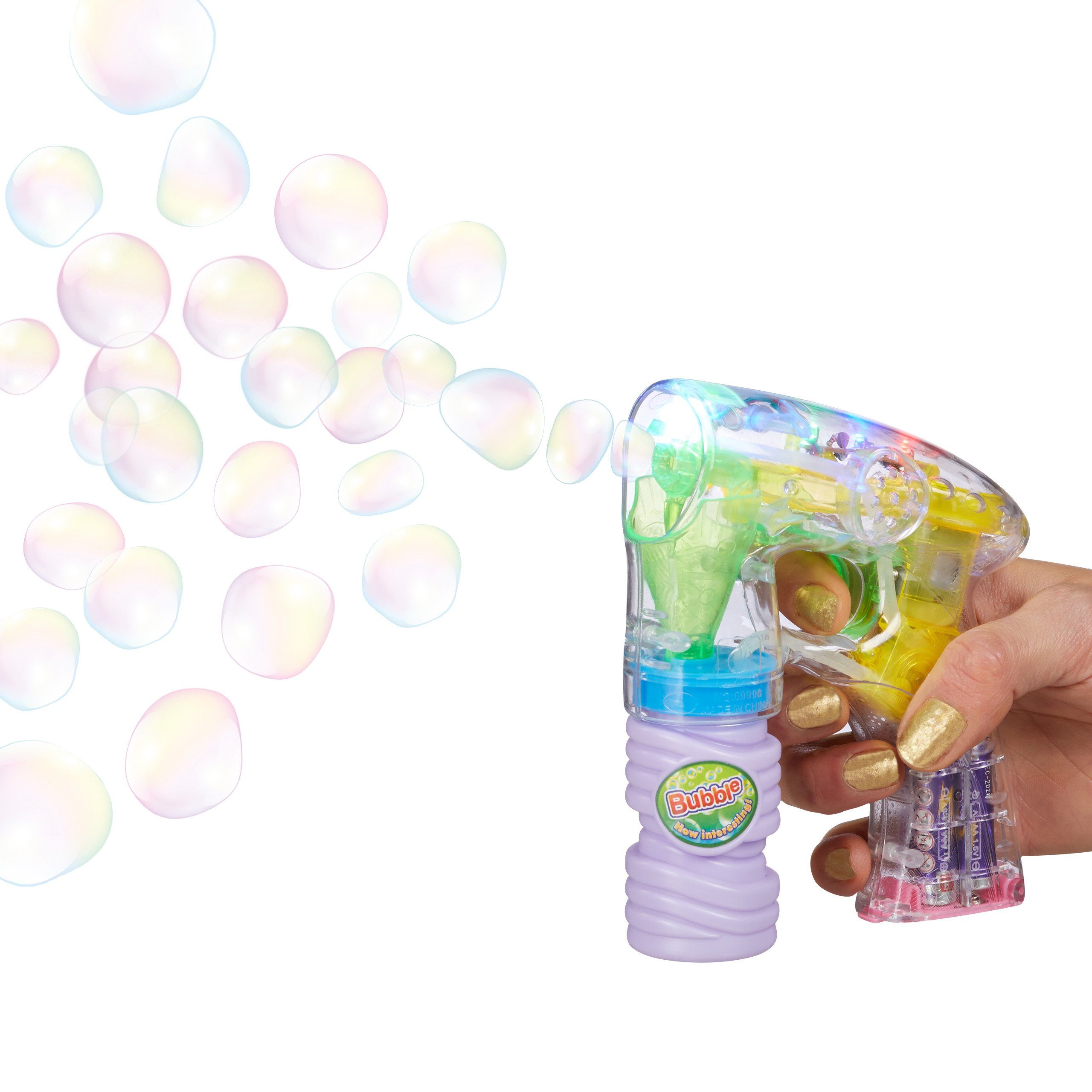 4 x Seifenblasenpistole XL LED Seifenblasenmaschine Seifenlauge Bubblegun Kinder 