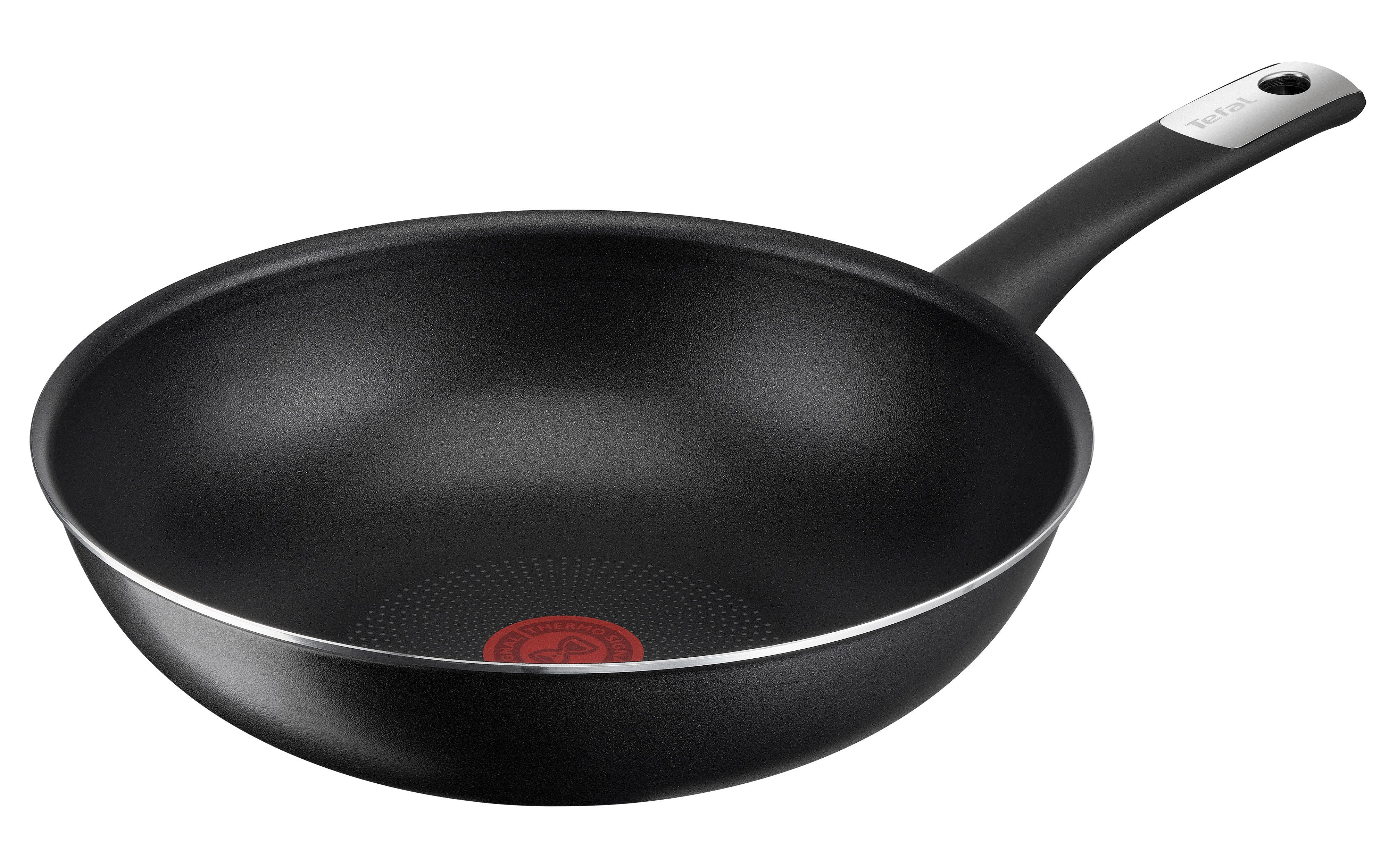 Tefal Bratpfanne Hard Titanium Essential, Aluminium (1-tlg), 28 cm, Antihaftbeschichtung, Thermo-Signal, tiefe Form, made in France