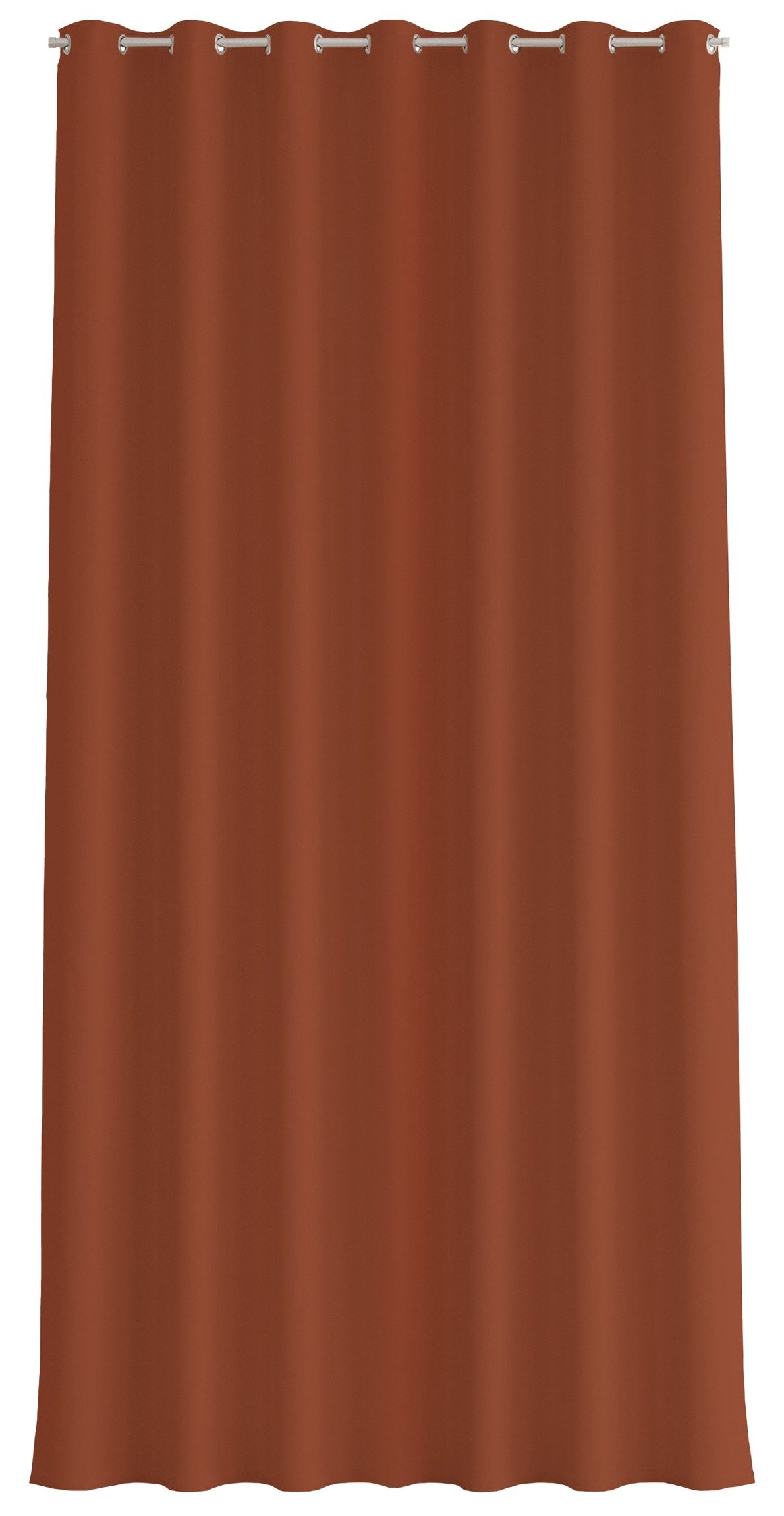 Bilderdepot24 Outdoorvorhang Wetterfest Gardinen Modern Einfarbig Terracotta (1 St), Ösen, blickdicht, Outdoor-geeigneter Vorhangstoff 370 g/m², Outdoor Vorhang Balkon Terrasse Verdunkelungs Vorhänge Sonnenschutz
