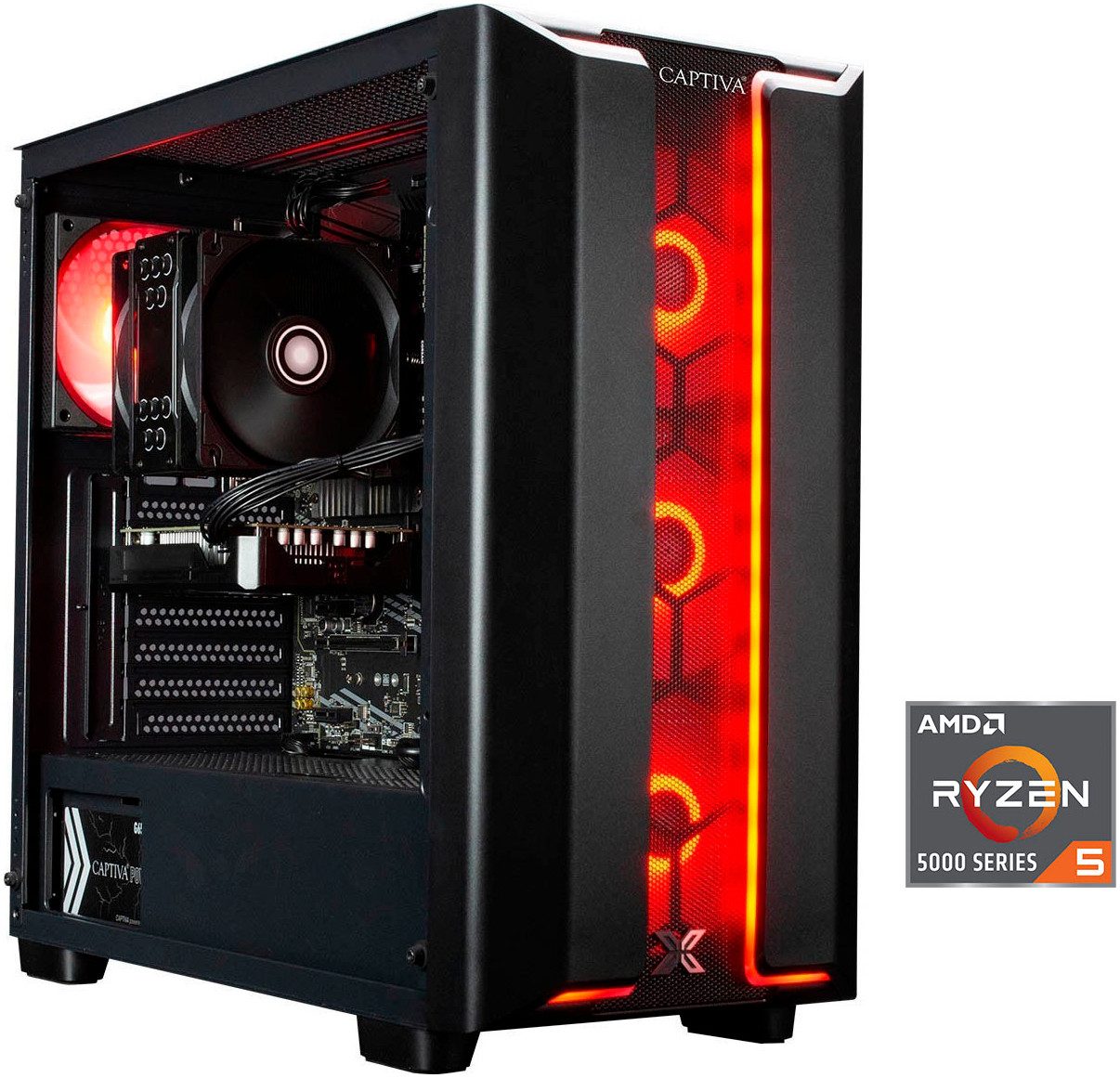 CAPTIVA Highend Gaming R94-149 Gaming-PC (AMD Ryzen 5 5600, GeForce RTX 5070, 32 GB RAM, 1000 GB SSD, Luftkühlung)