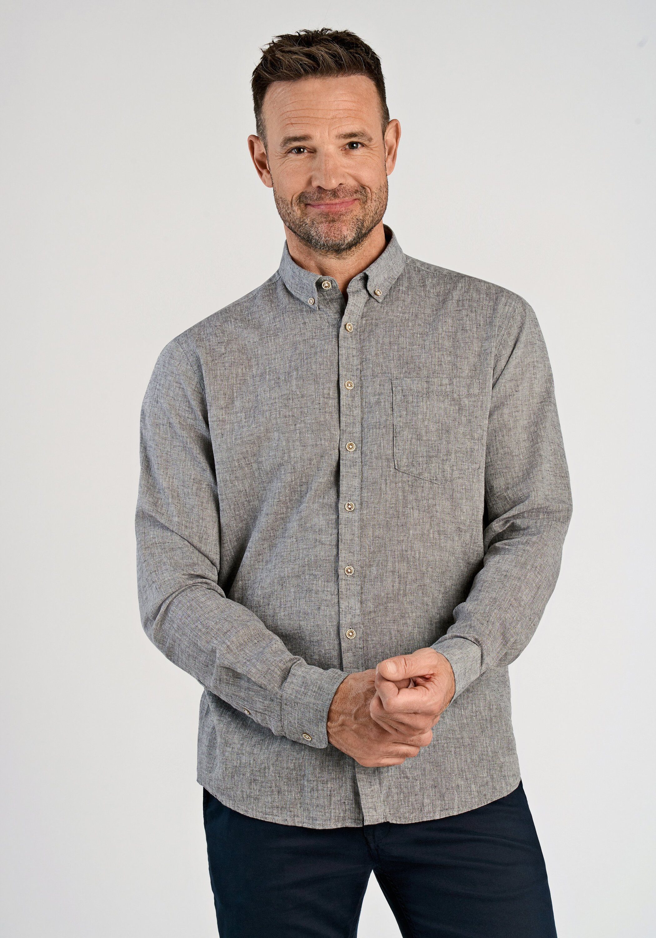 Businesshemd Oxford-Hemd (Langarm) Regular Fit
