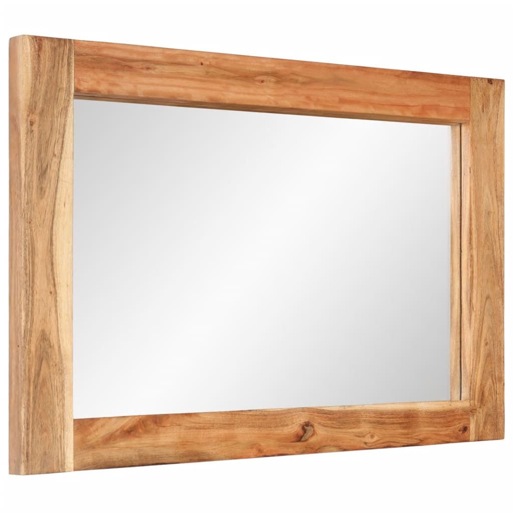 vidaXL Spiegel Spiegel 70x50 cm Massivholz und Glas (1-St) günstig online kaufen