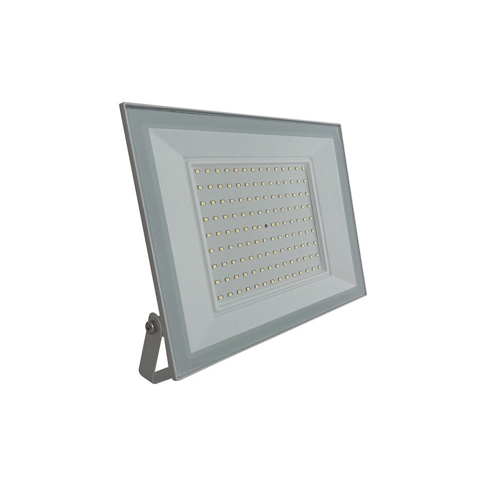 V-TAC LED Flutlichtstrahler, LED-Leuchtmittel fest verbaut, Kaltweiß, Tageslichtweiß, LED Flutlichtstrahler Weiß 100W 6500K Außenleuchte