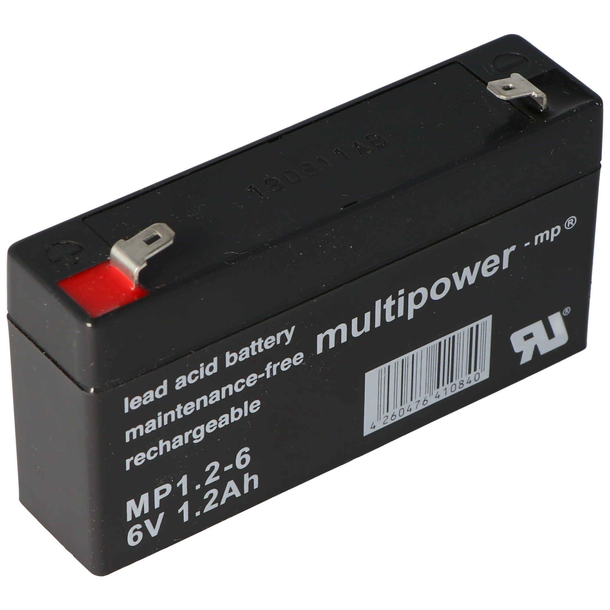 4,8 Volt Akku mAh (6,0 Blei, Multipower 1200mAh, Multipower MP1.2-6 1200 6 PB Akku Anschluss V)