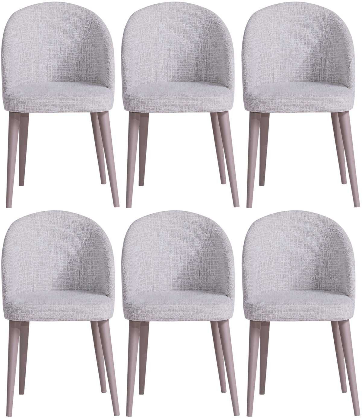 JVmoebel Esszimmerstuhl Stuhl Stil modern Farbe weiß Holz Stoff weich bequem Esszimmer Küche
