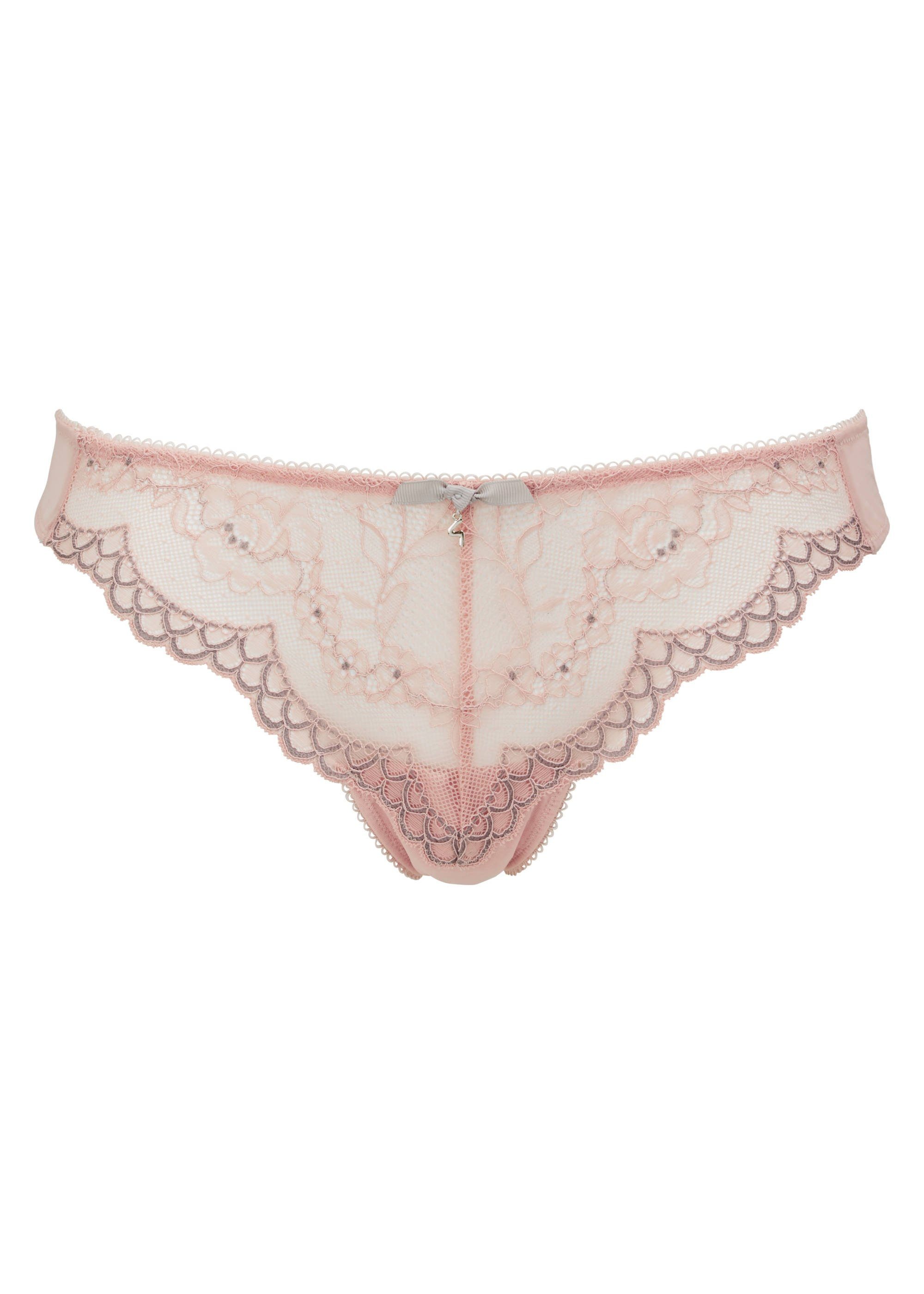 String Lace String Balettpink/Silver