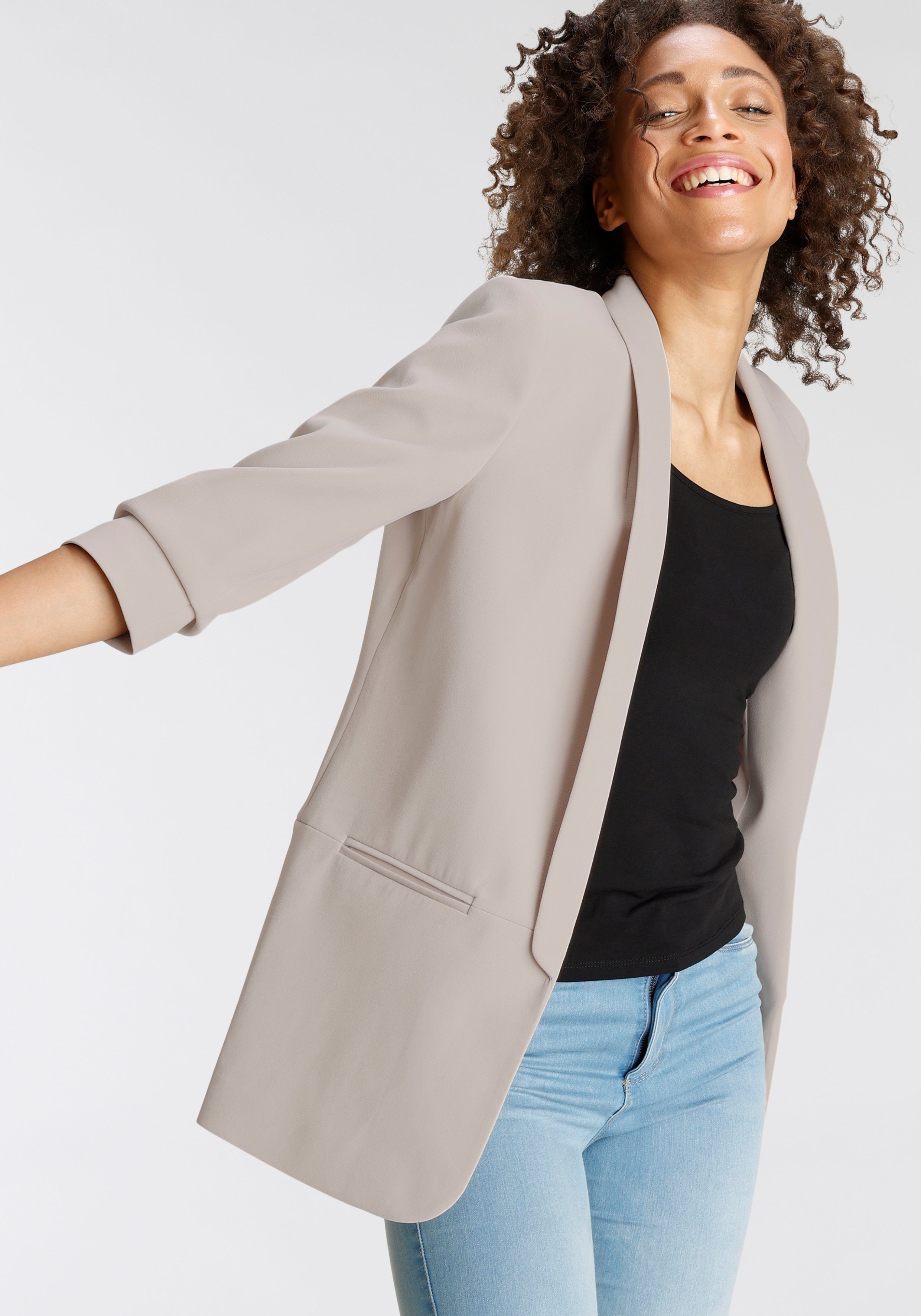 ONLY Kurzblazer ONLELLA – Femininer Blazer mit 3/4-Ärmeln und Raffung regul günstig online kaufen