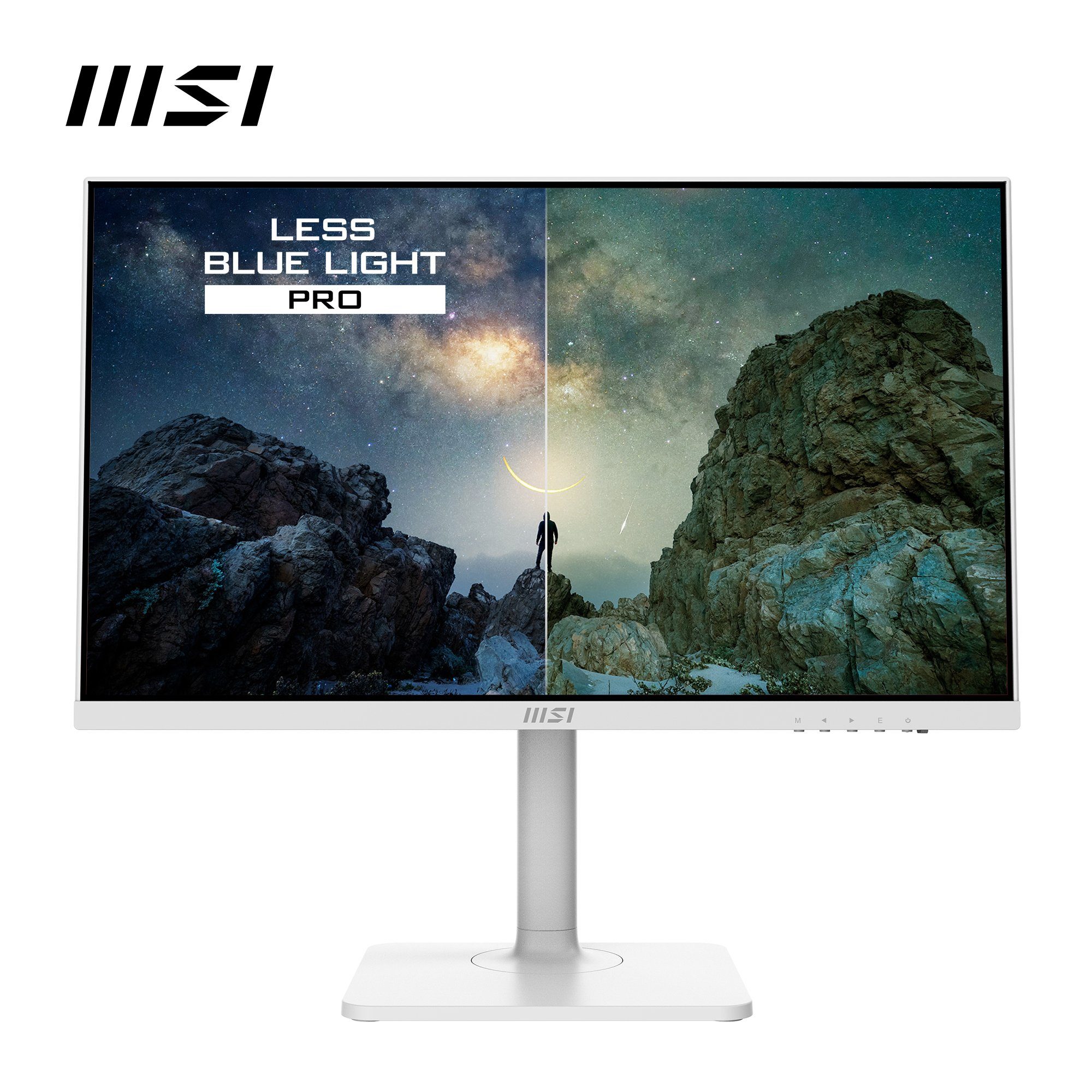 MSI Modern MD2412P LED-Monitor (60 cm/24 ", 1920 x 1080 px, Full HD, 1 ms Reaktionszeit, 100 Hz, IPS, höhenverstellbar, 3 Jahre Herstellergarantie, USB-C)