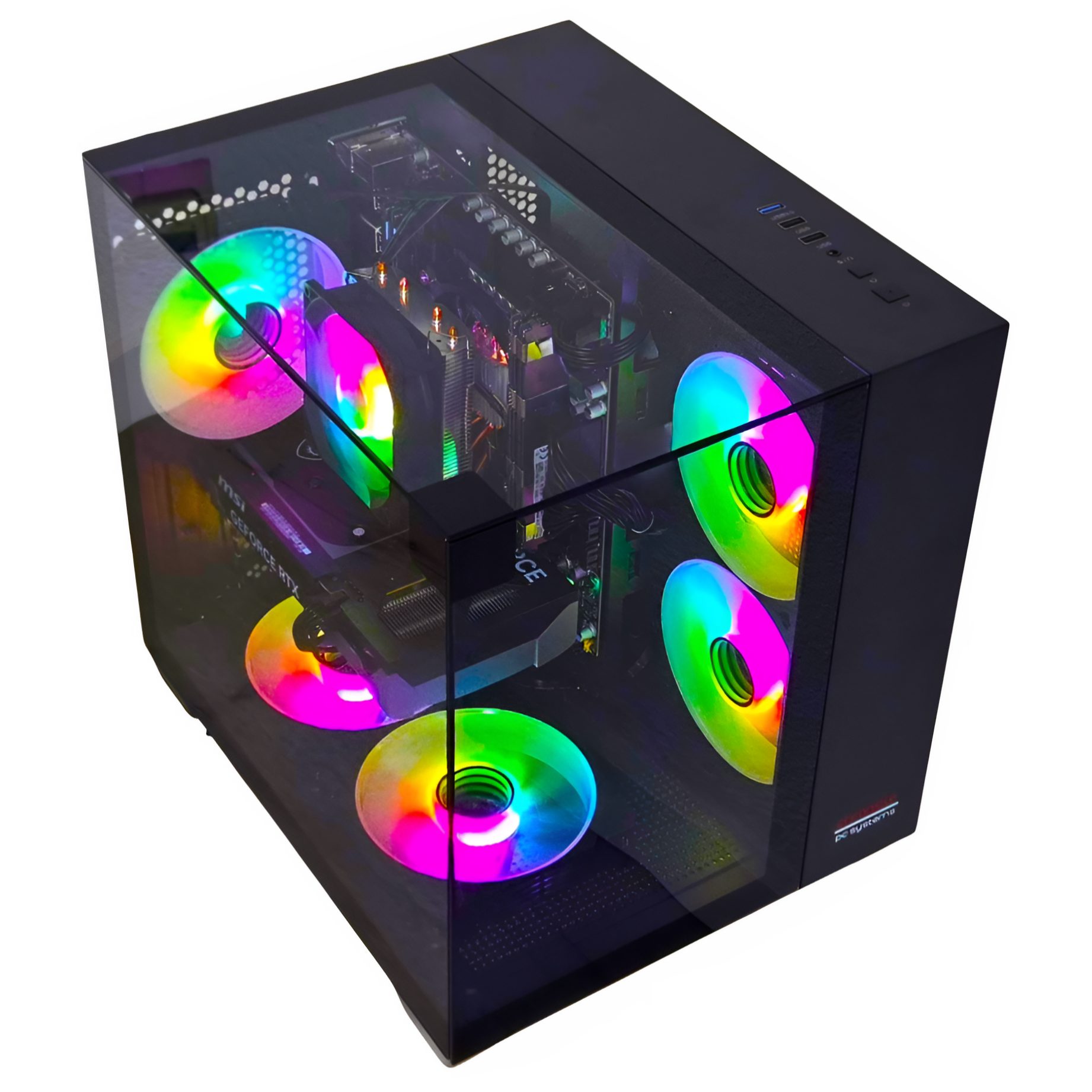 Chronicle Gaming PC TRIORAMA BLACK NVIDIA RTX 5060 Intel 12 Core RGB Luftk. Gaming-PC (Intel Intel Xeon E5, RTX 5060, 16GB RAM 240GB SSD GB RAM)