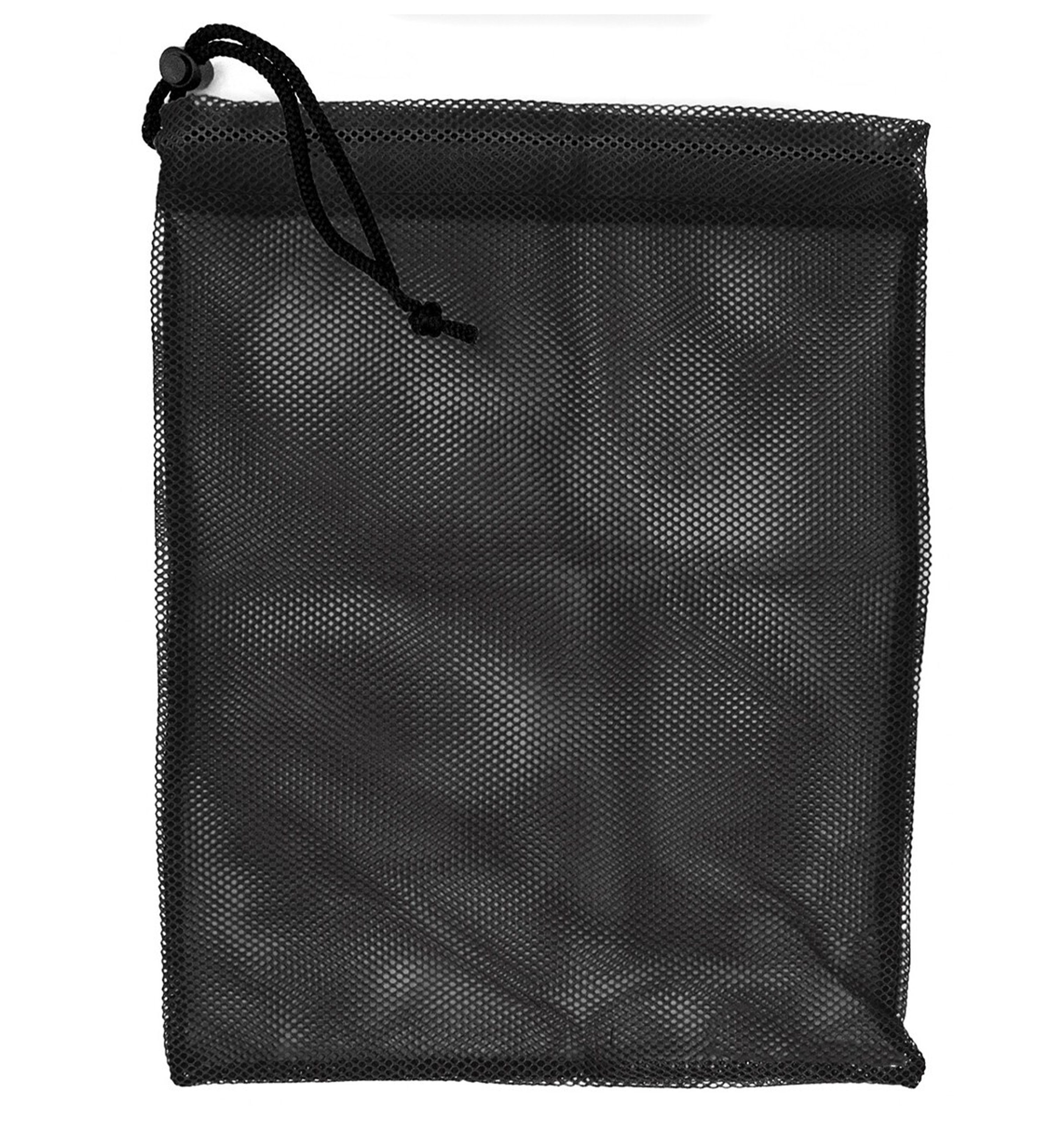 Aqua Speed Turnbeutel Netzbeutel Mesh Sportbeutel 31x38cm schwarz Pool (Belüftete Transporttasche für Schwimmen & Tauchen), Robuste Konstruktion aus widerstandsfähigem Polyester