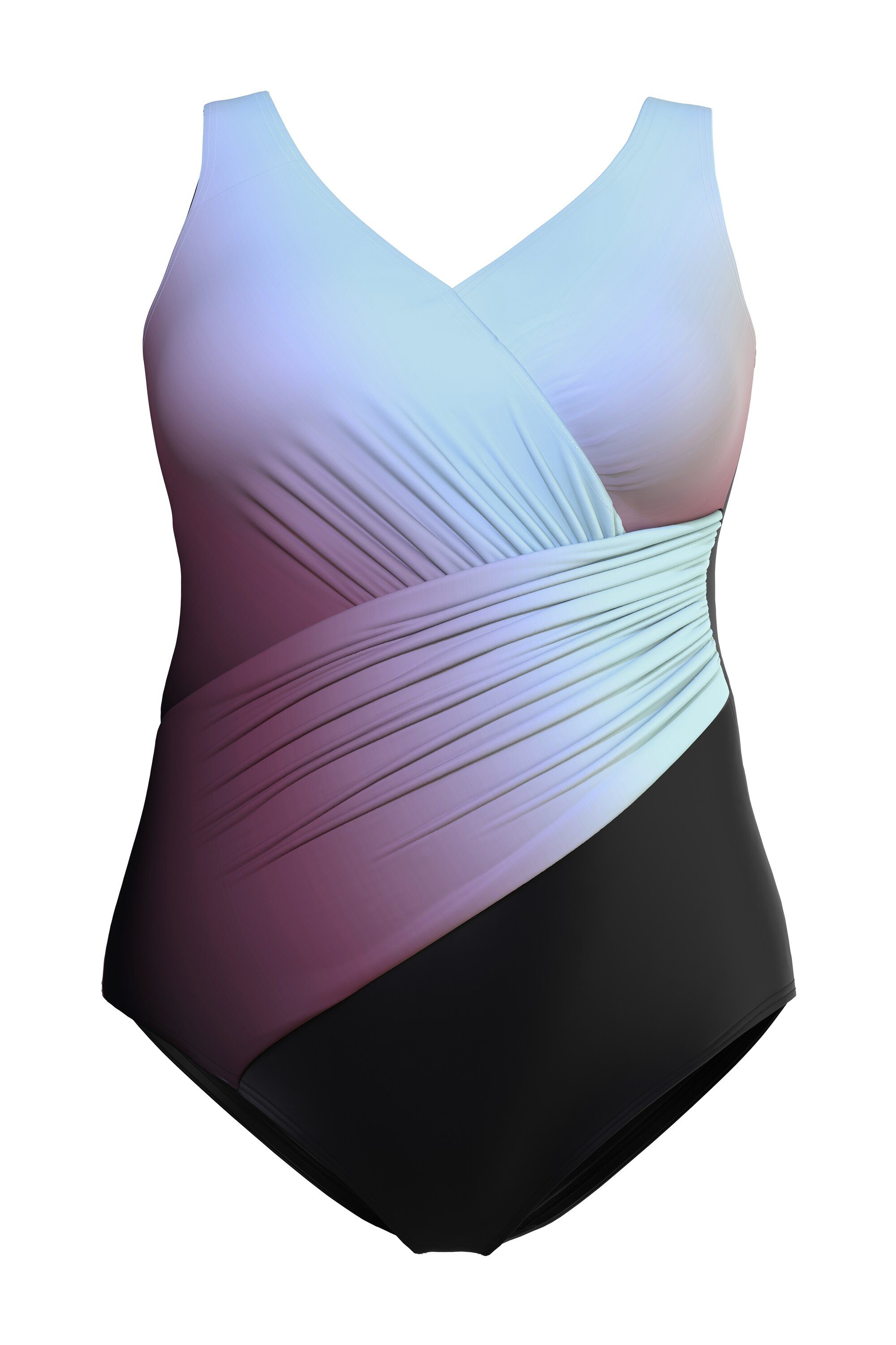 Ulla Popken Badeanzug Badeanzug Farbverlauf Softcups günstig online kaufen