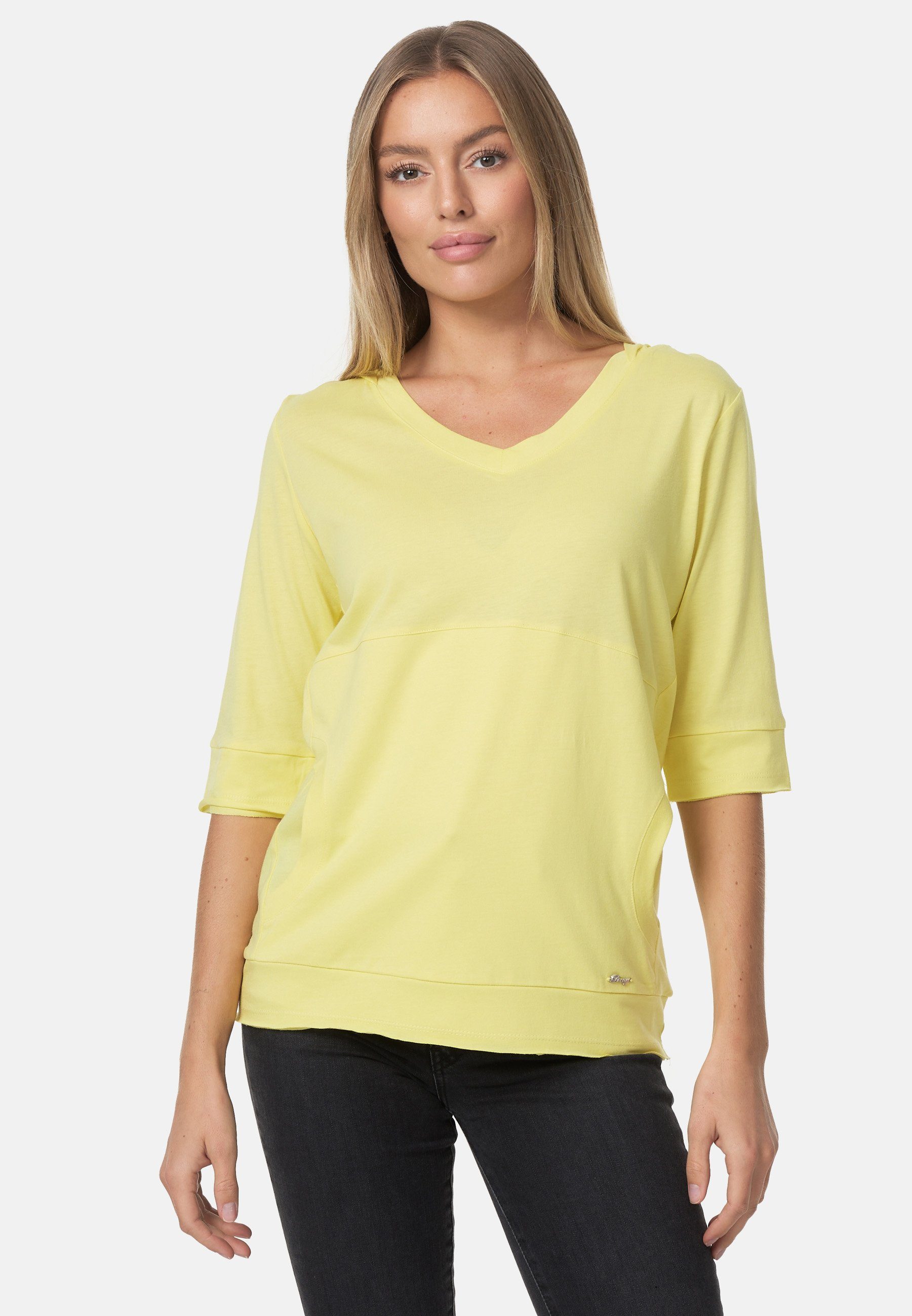 Decay T-Shirt mit lässiger Kapuze gelb | T-Shirts