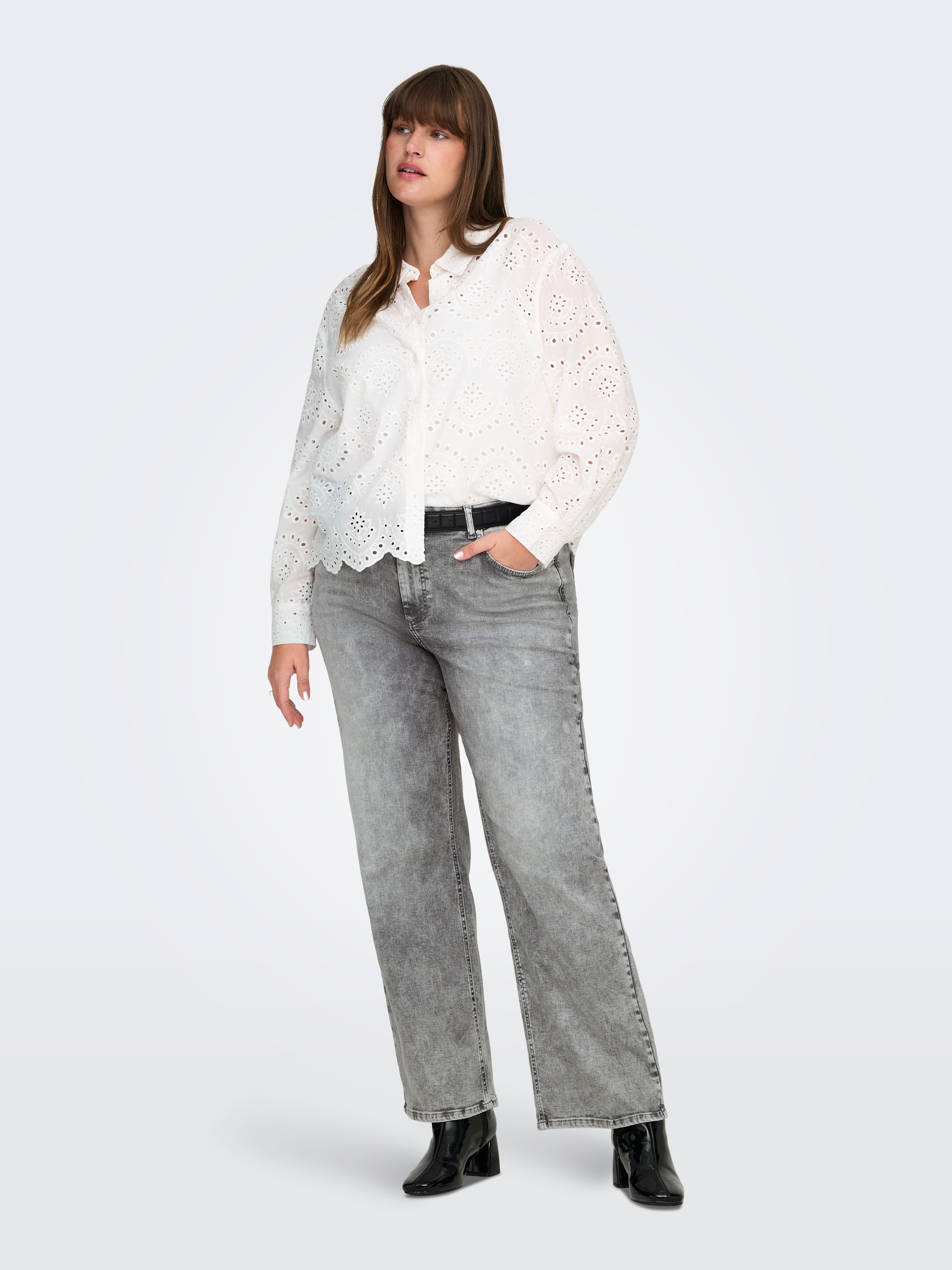 ONLY CARMAKOMA High-waist-Jeans CARWILLY HW WIDE DNM TAI0918