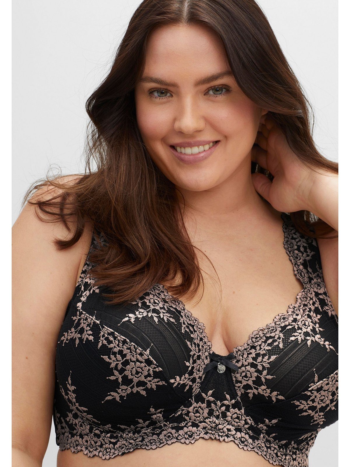 Sheego Bügel-BH Große Größen mit aufwendiger Stickereispitze