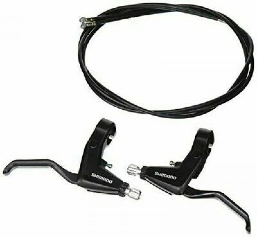 Shimano Felgenbremse SHIMANO Bremshebel BL-T4000 Paar Bremshebel Schwarz Inkl. Zug und Hüll