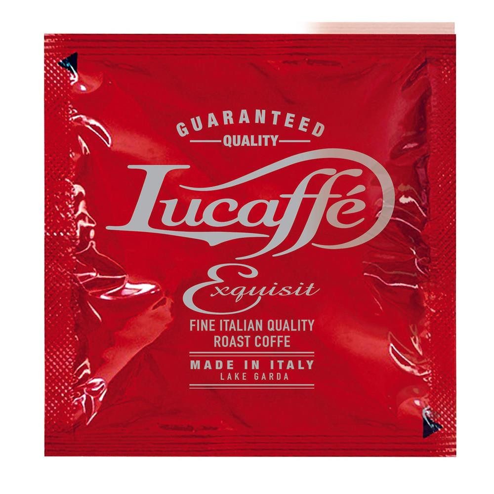 Lucaffé Kaffee EXQUISIT 44mm ESE System Kaffee Pads 150 Stk Kaffeepads, 150 x 6 g, Schokoladige & leichte Karamellnote