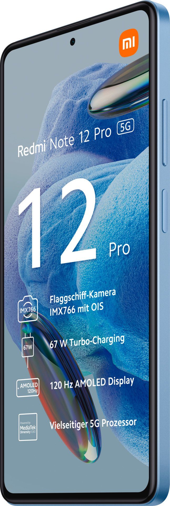 Xiaomi Redmi Note 12 Pro Smartphone cm/6,67 Zoll, GB Speicherplatz, 8GB+128GB (16,94 Kamera) Blau MP 5G 128 50