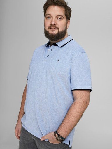 Jack & Jones PlusSize Poloshirt "JJEPAULOS POLO SS NOOS PLS", mit Logo Stic günstig online kaufen