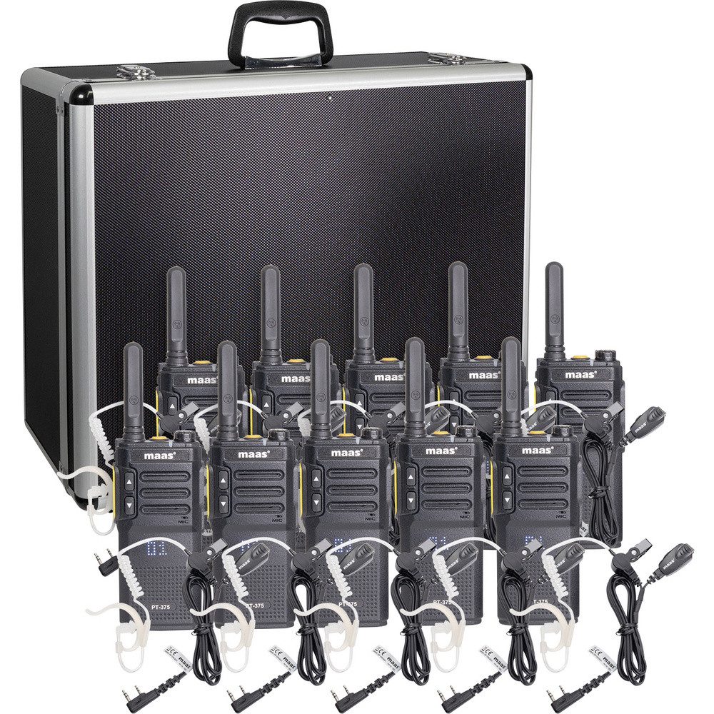Walkie Talkie MAAS Elektronik Team-Set PT-375 KEP-24-VK 150113 PMR-Handfunkgerät 10e