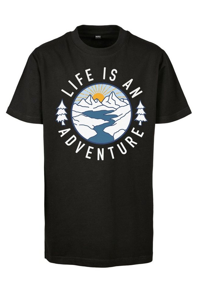 MisterTee Kurzarmshirt Kinder Kids Life Is An Adventure Tee (1-tlg),  Stylisches T-Shirt aus angenehmer Baumwollmischung