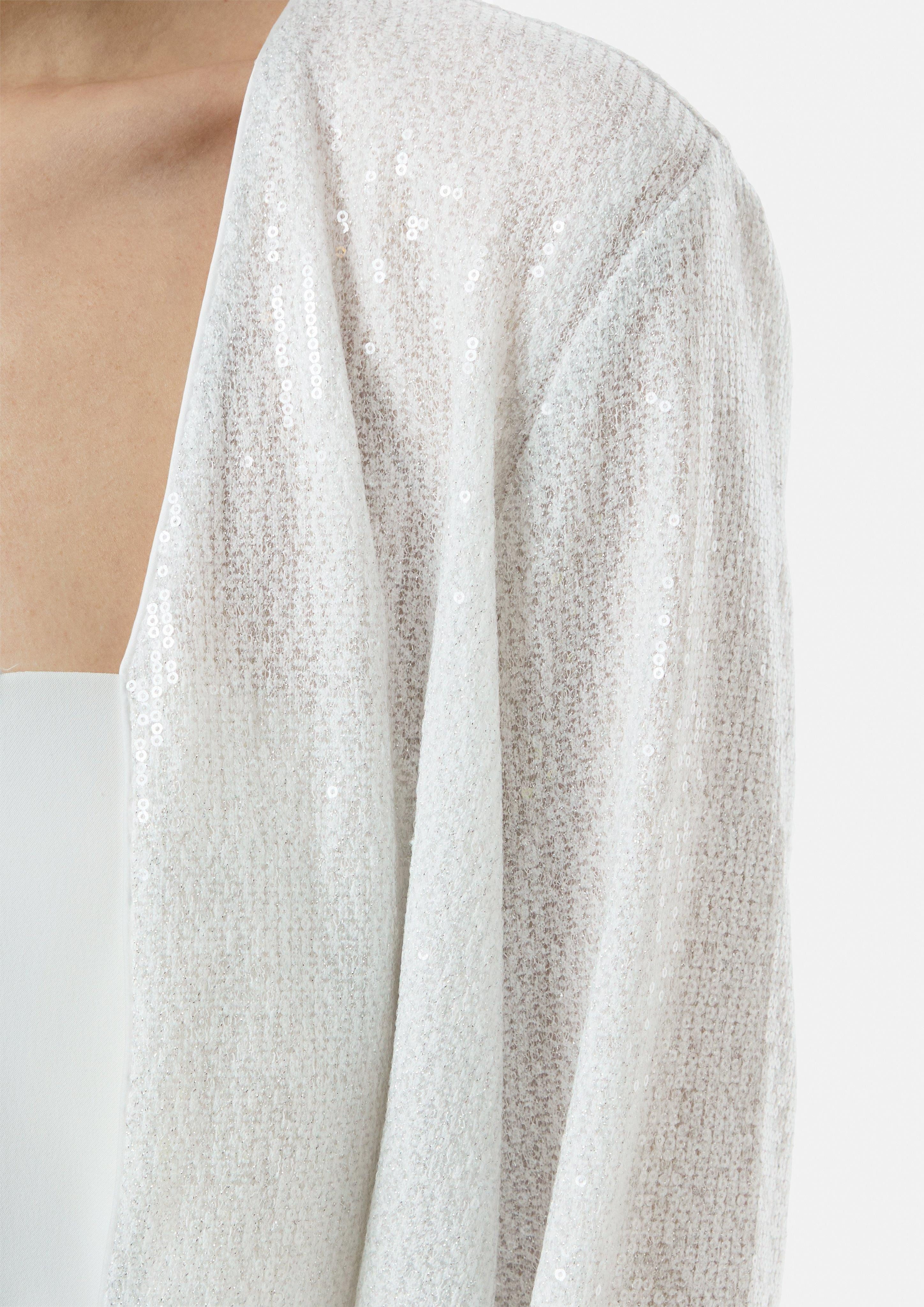 Comma Langarmbluse Festiver Cardigan mit Pailletten günstig online kaufen