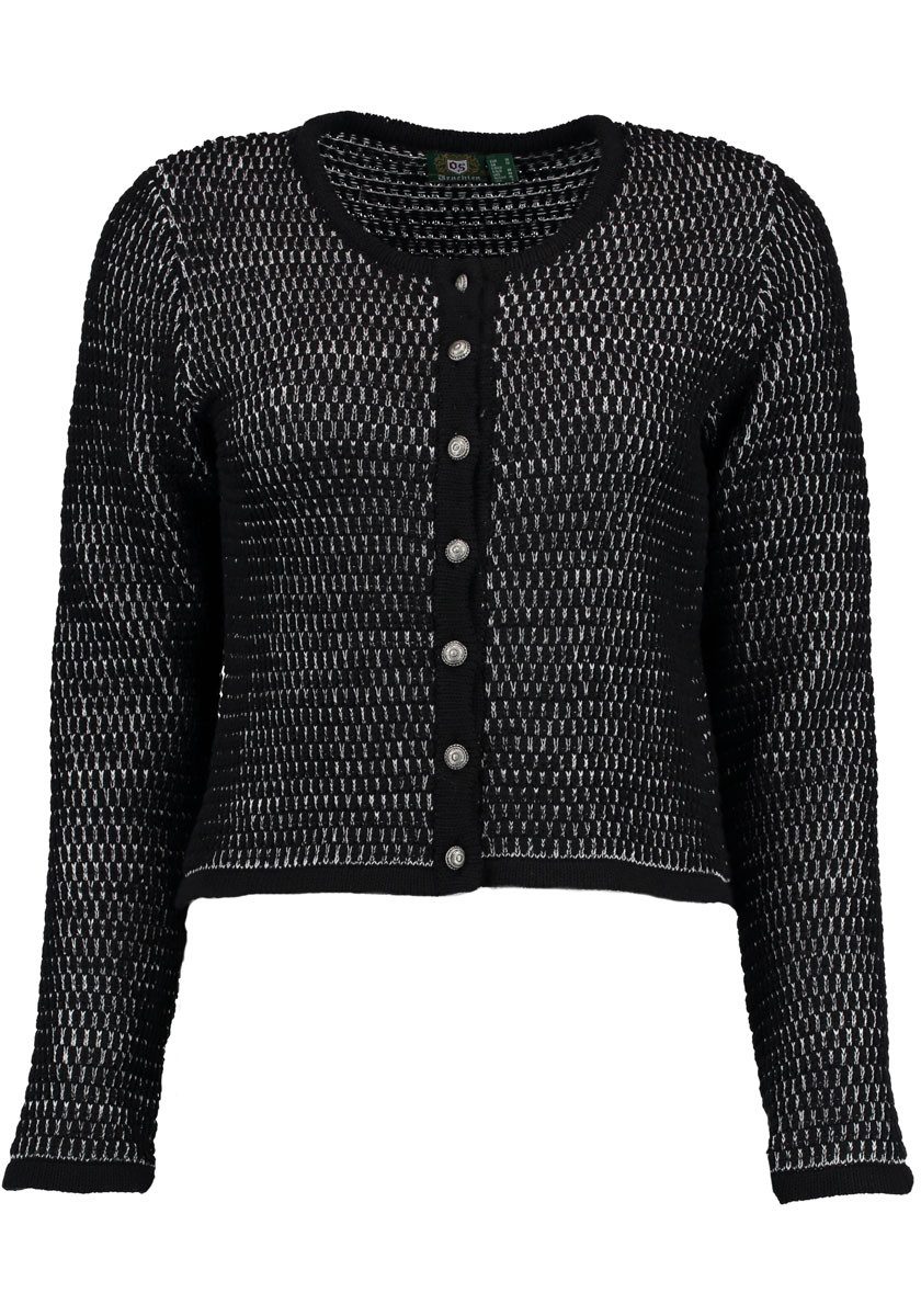 OS Trachten Strickjacke Qoriva Rundhalsausschnitt günstig online kaufen