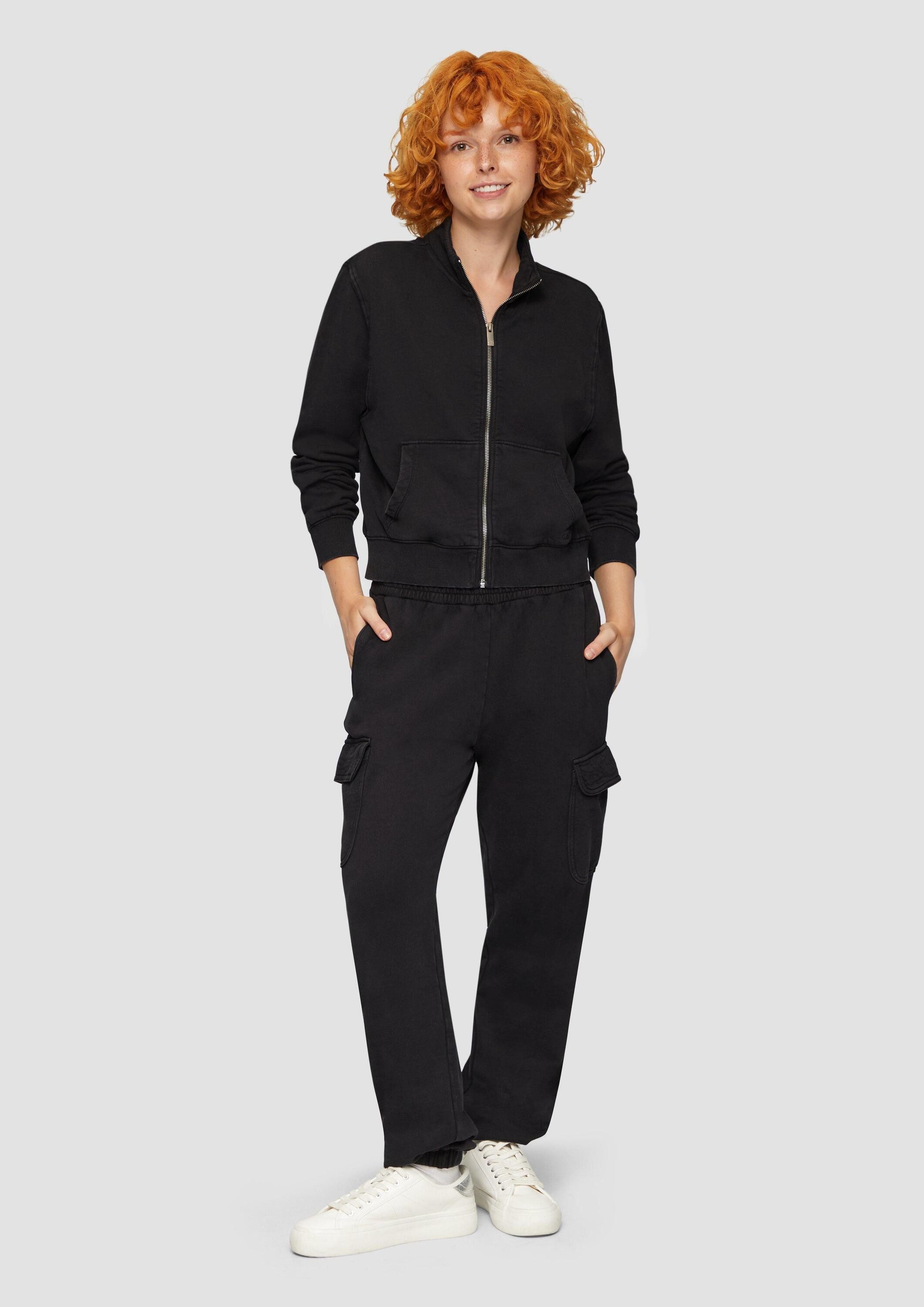 QS Chinos Hose Sweatpants mit Cargo-Taschen und Waschung günstig online kaufen