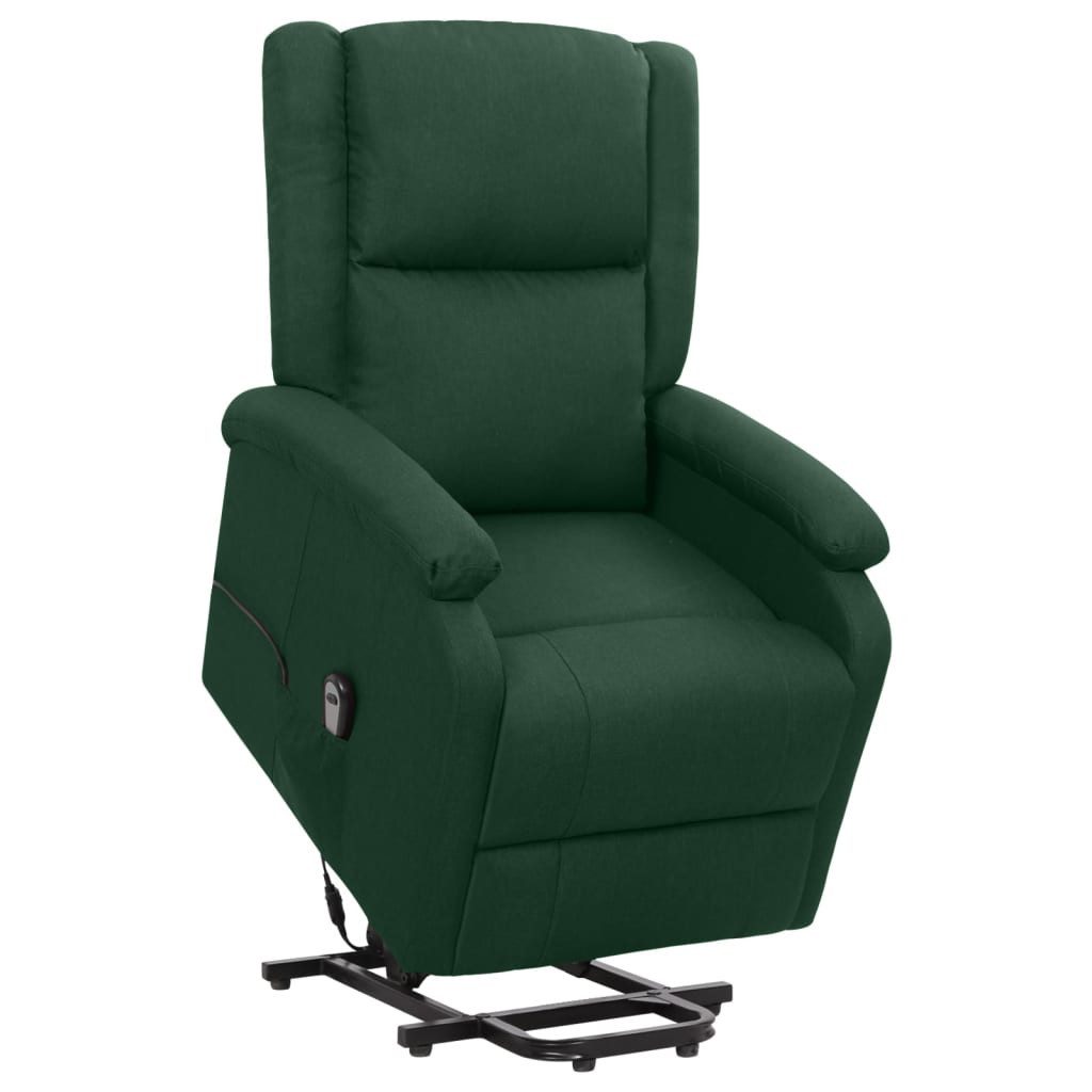vidaXL Sessel Aufstehsessel Dunkelgrün Stoff (1-St) günstig online kaufen