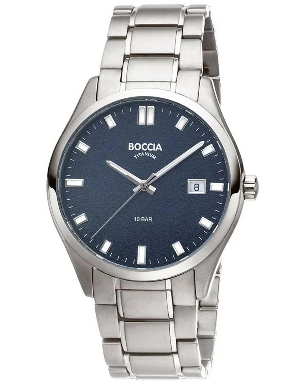 Boccia Quarzuhr Boccia 3669-04 Herrenuhr Titanium 39mm 10ATM Boccia 3669-04 Herrenuhr Titanium 39mm 10ATM