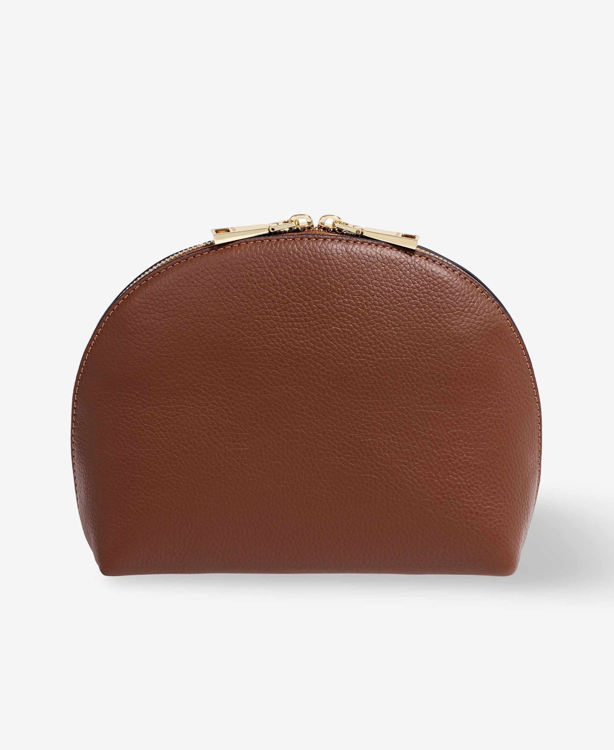 GLAMIRA Handtasche PetiteGlam Braune Clutch (1-tlg), echt Leder