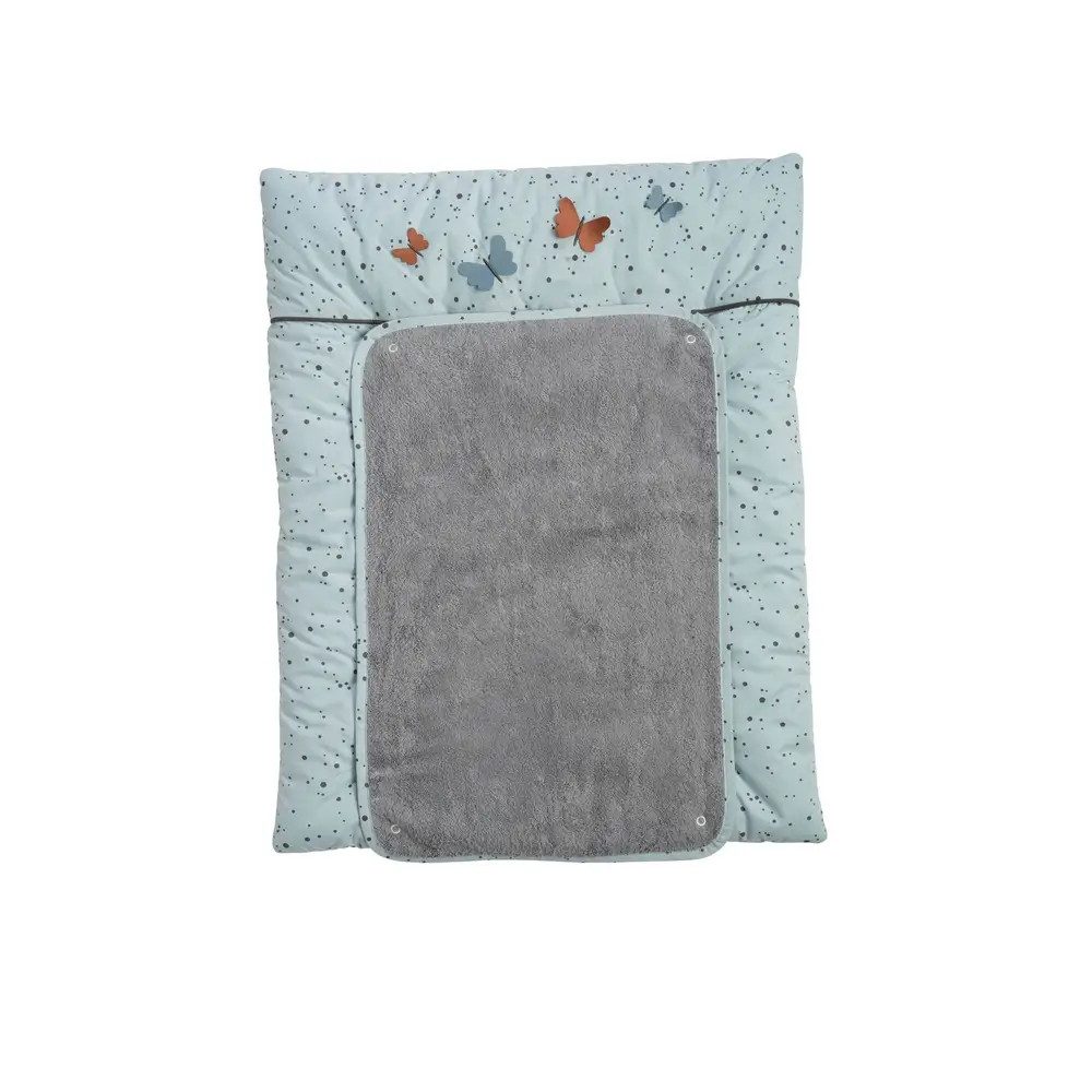 Be Be's Collection Wickelauflage 3D Schmetterlinge mint Wickelunterlage klein 55 x 70 cm