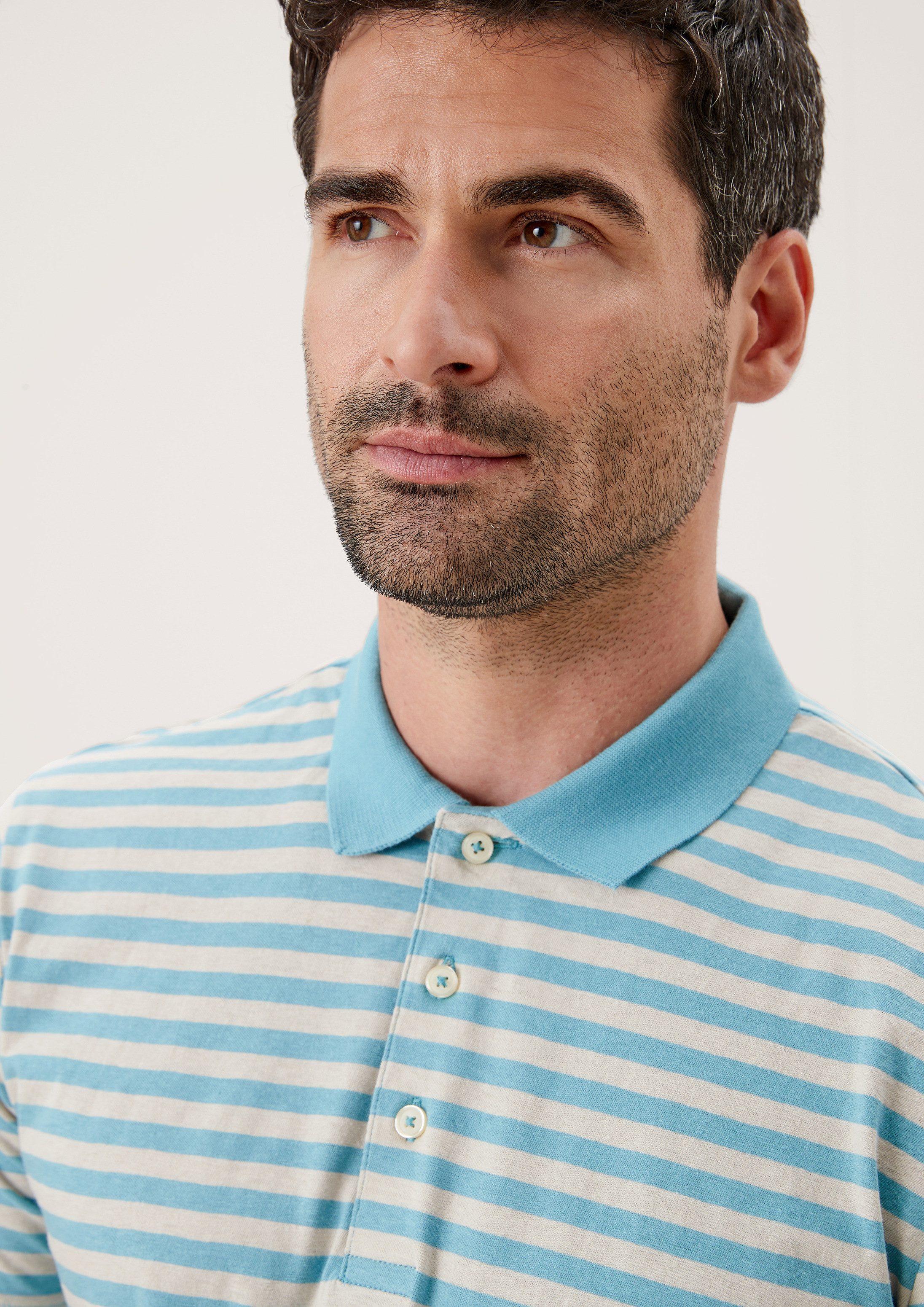 s.Oliver Kurzarmshirt Polo-Shirt Poloshirt mit Streifen